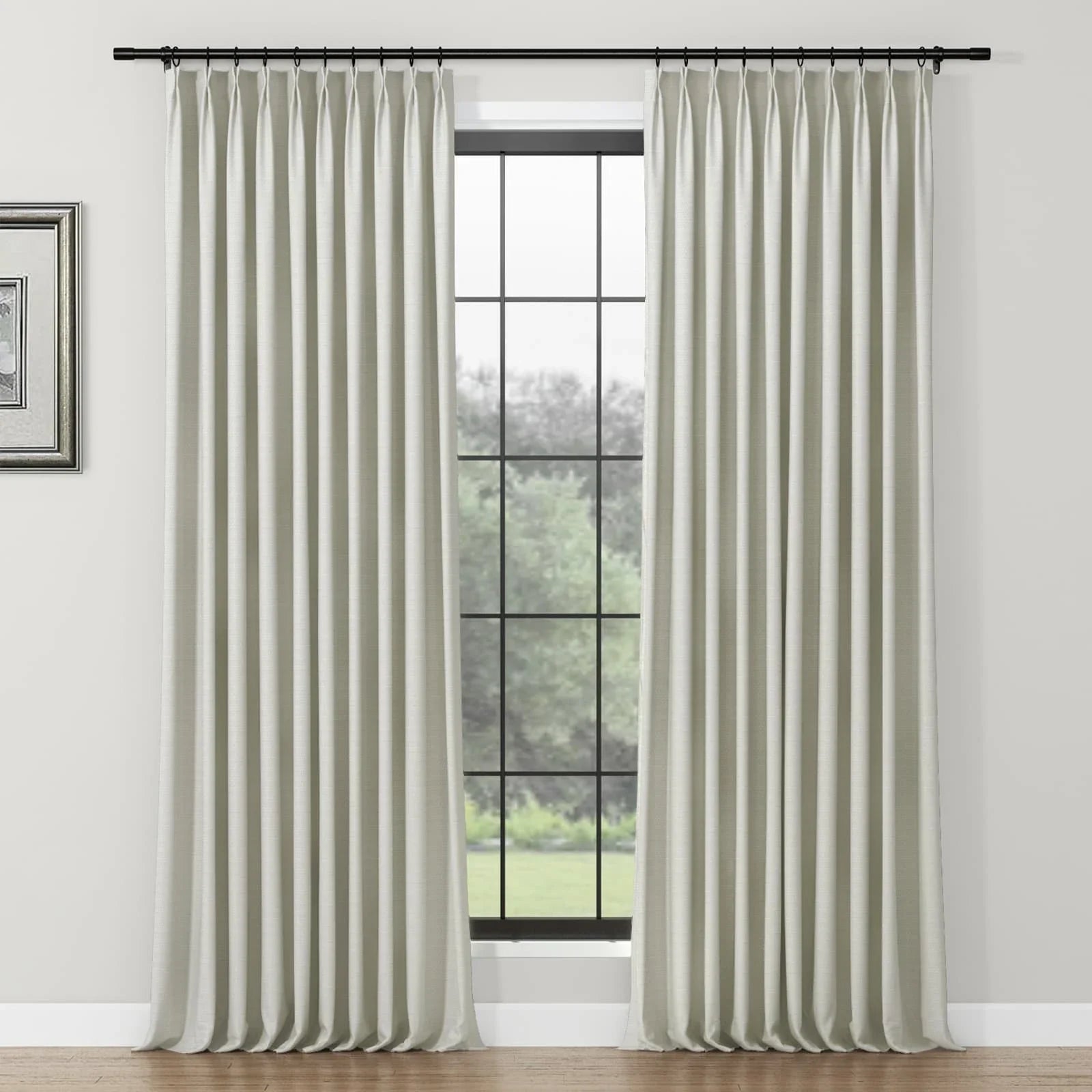 Lydia Swallow Jacquard Curtain Pleated SLIDINGCURTAIN