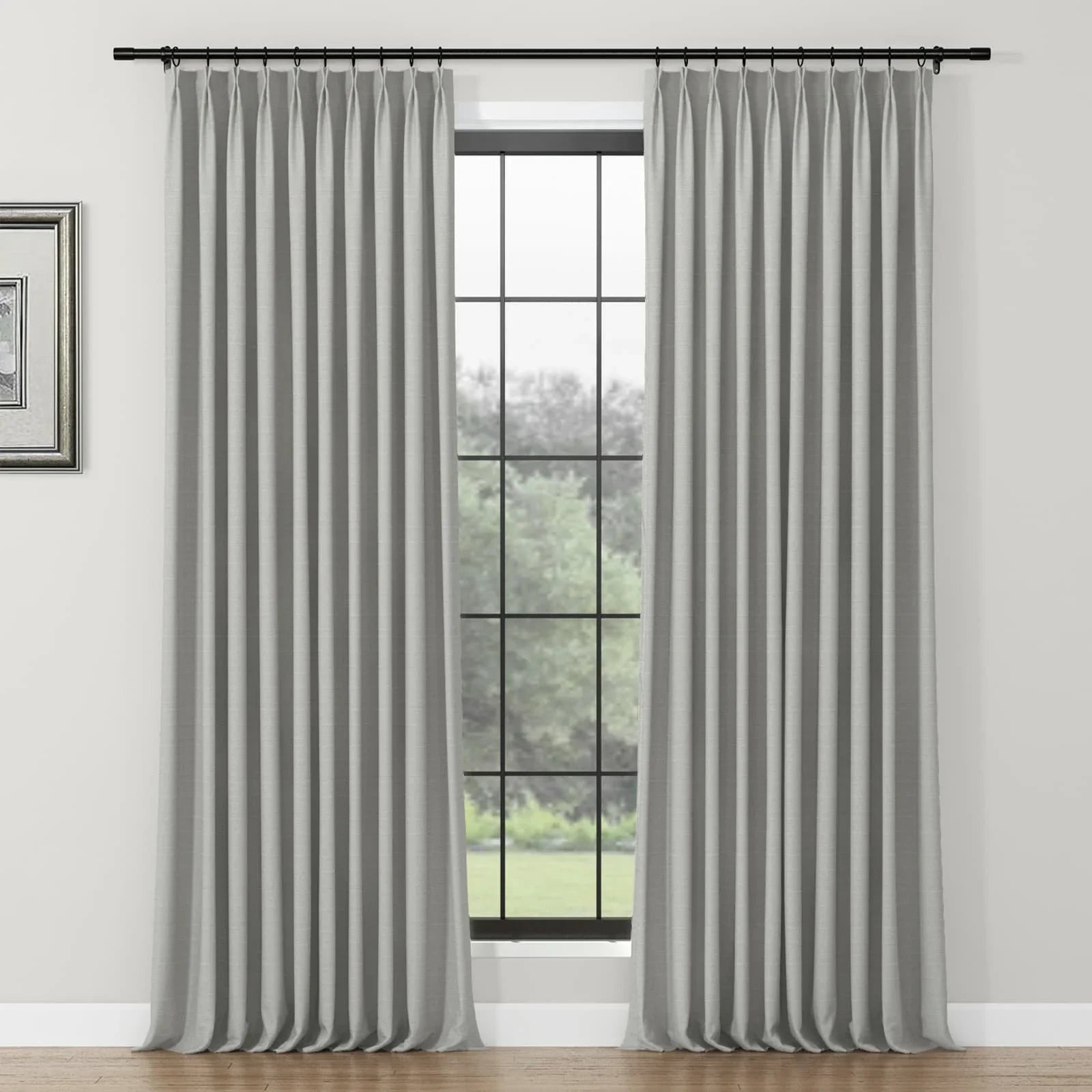 Lydia Swallow Jacquard Curtain Pleated SLIDINGCURTAIN