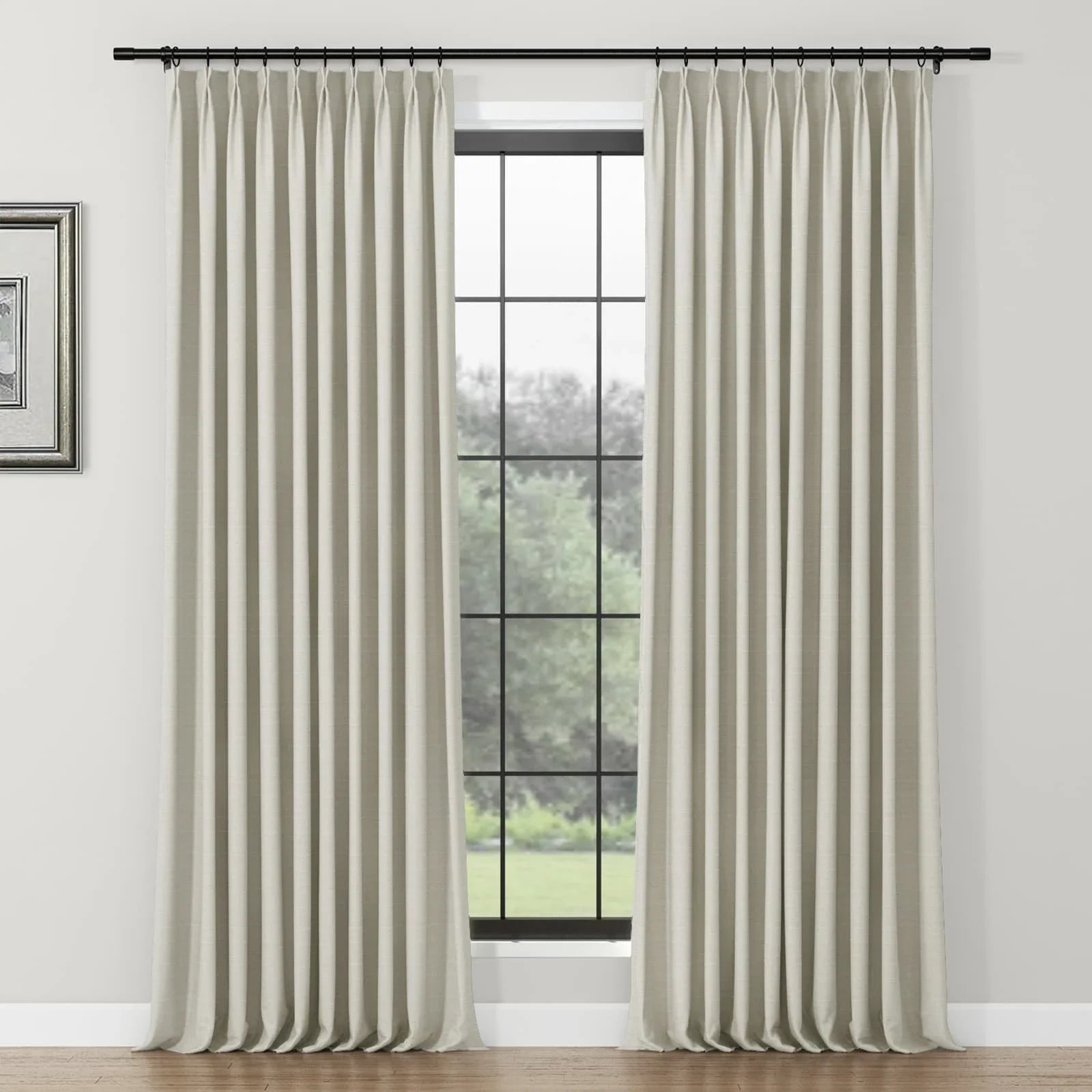 Lydia Swallow Jacquard Curtain Pleated SLIDINGCURTAIN