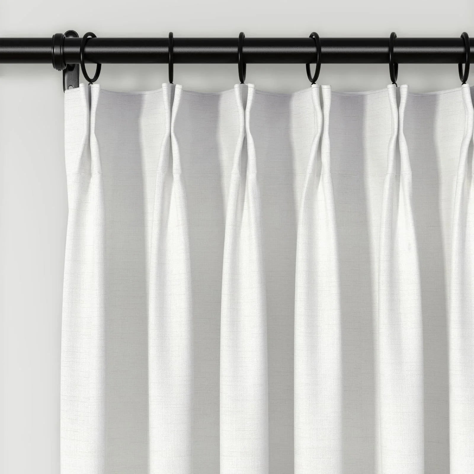 Lydia Cross Jacquard Curtain Pleated