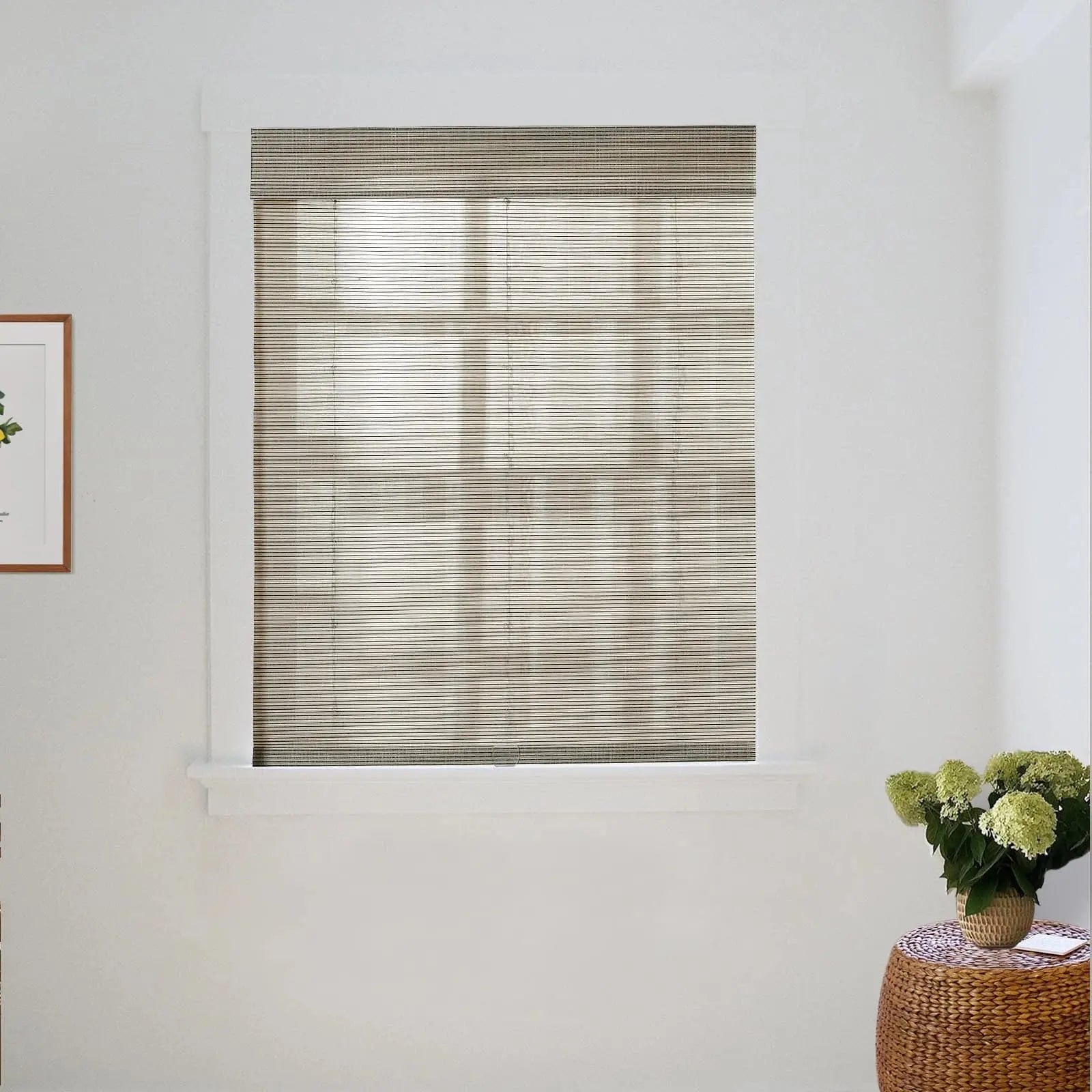 Natural Flax Bamboo Woven Shade - Seed