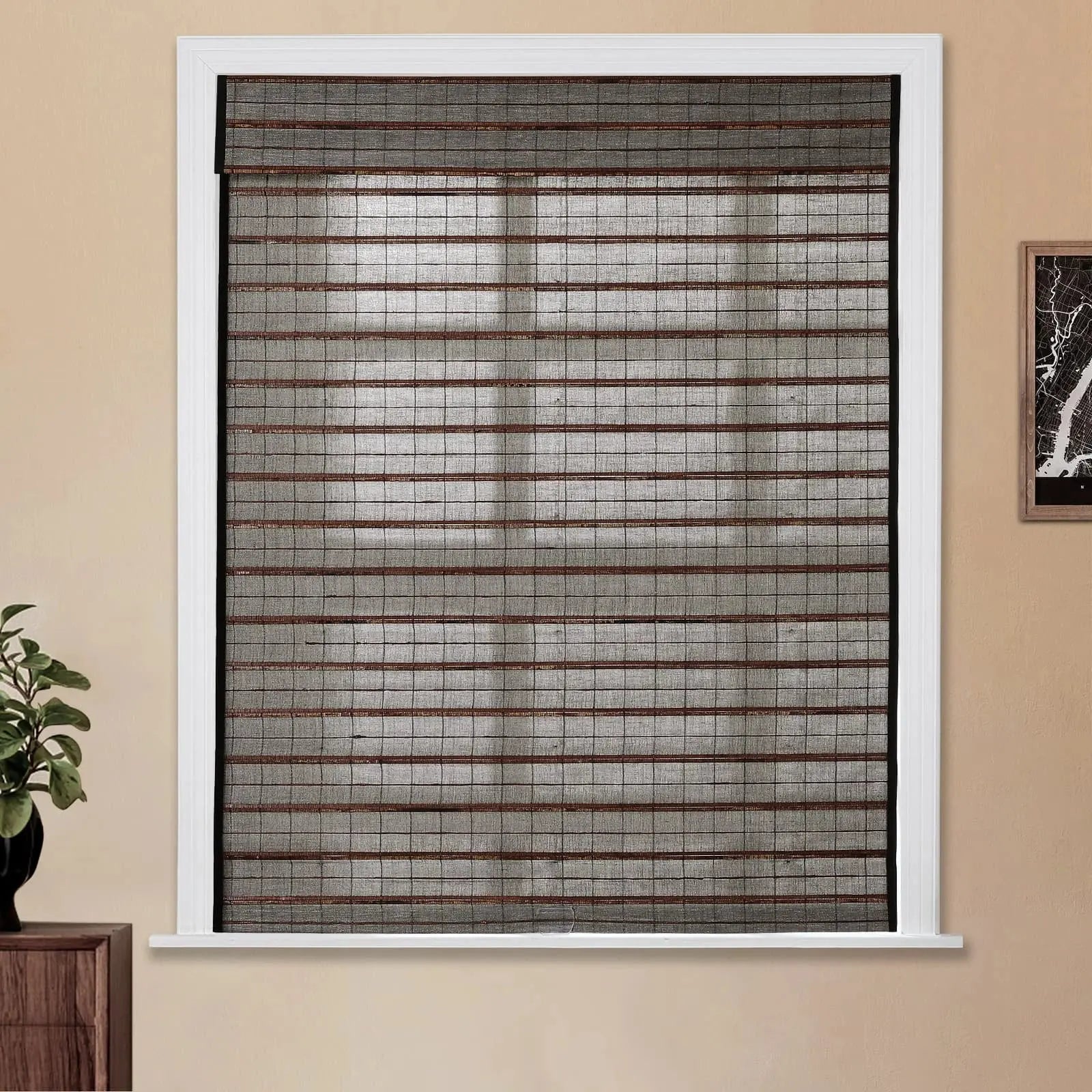 Natural Flax Bamboo Woven Shade - Shade Tree