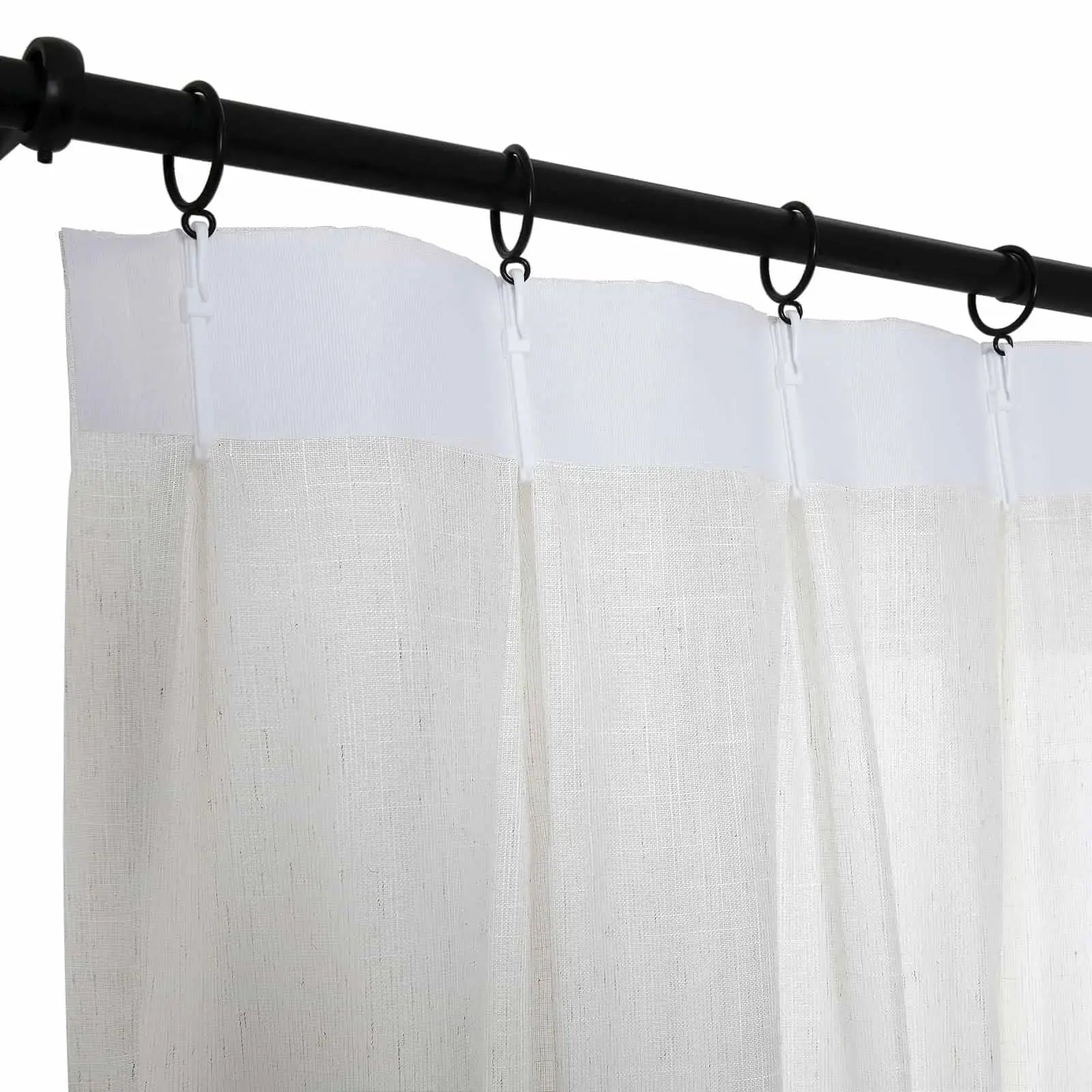 Flynn Airy Lightweight Sheer Curtain Pleated