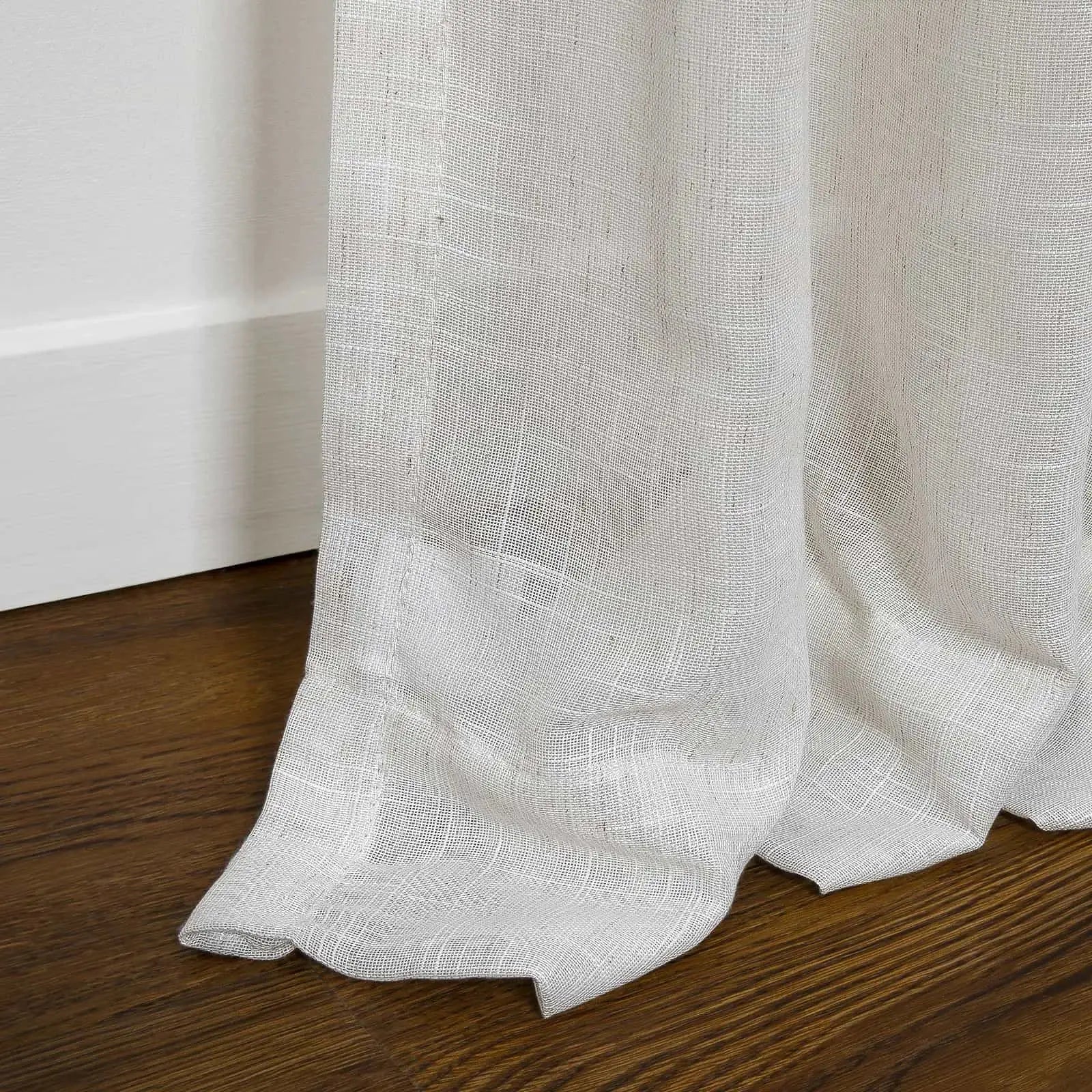 Flynn Airy Lightweight Sheer Curtain Pleated