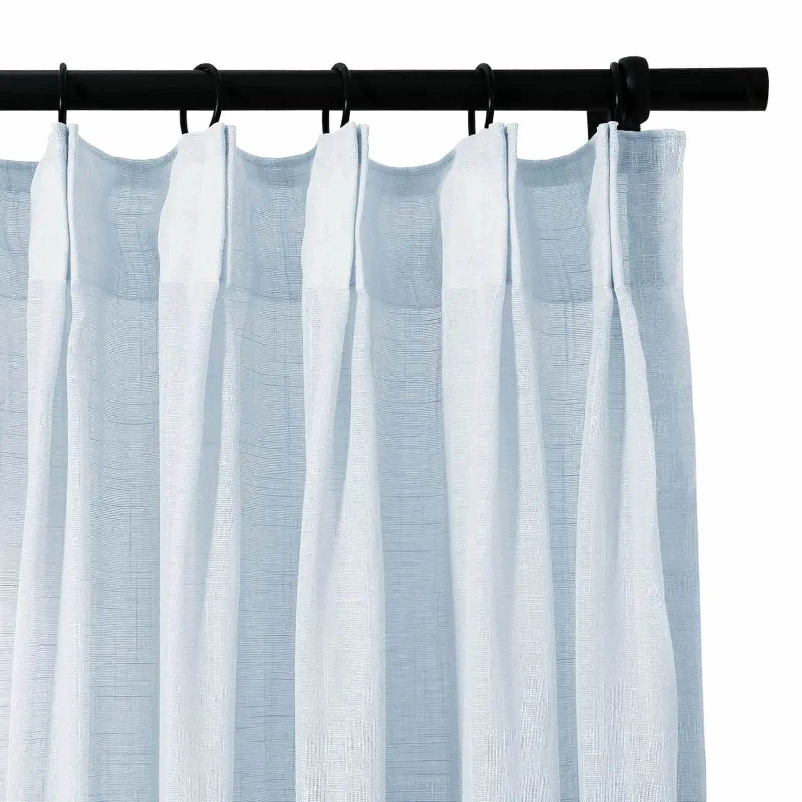 Flynn Airy Lightweight Sheer Curtain Pleated