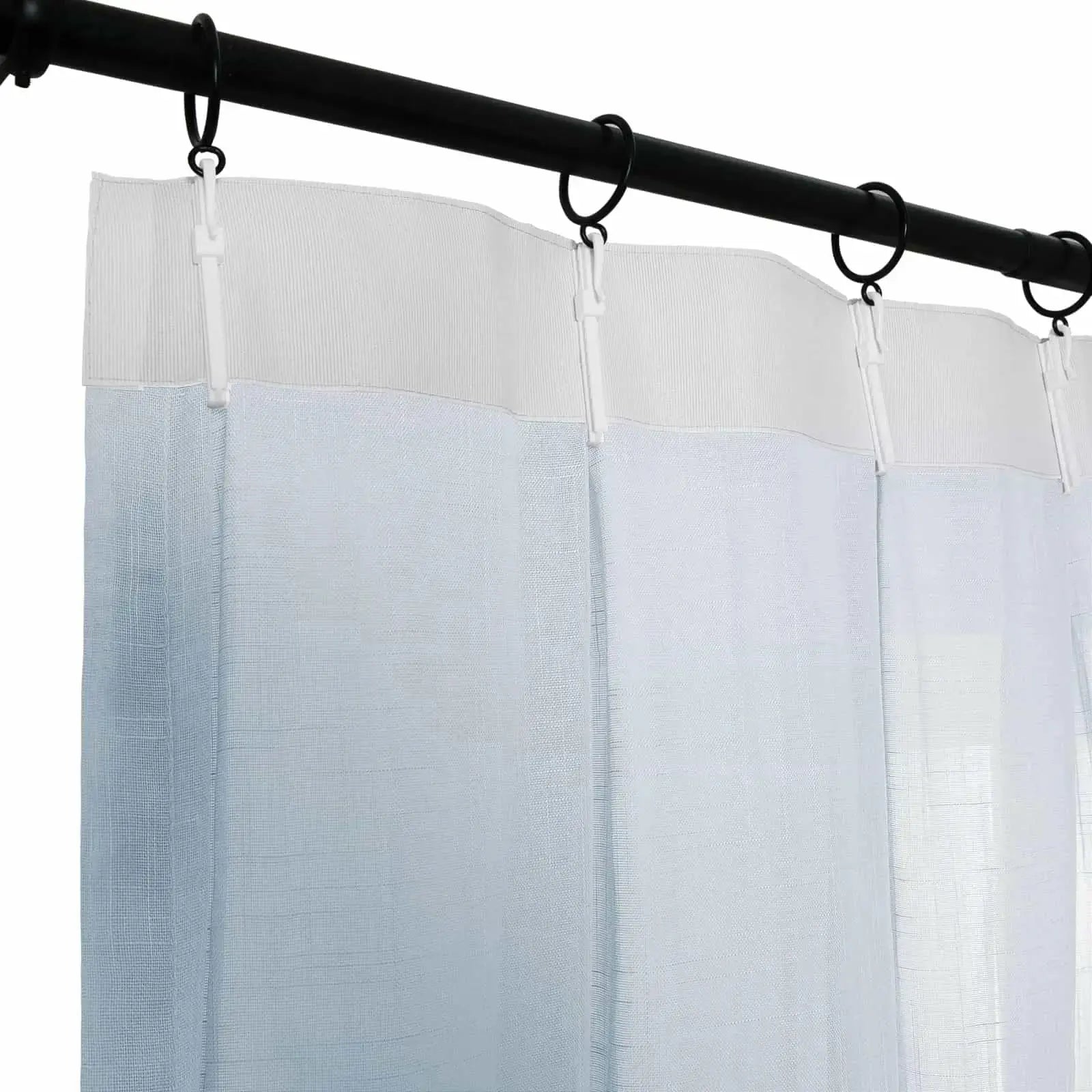 Flynn Airy Lightweight Sheer Curtain Pleated