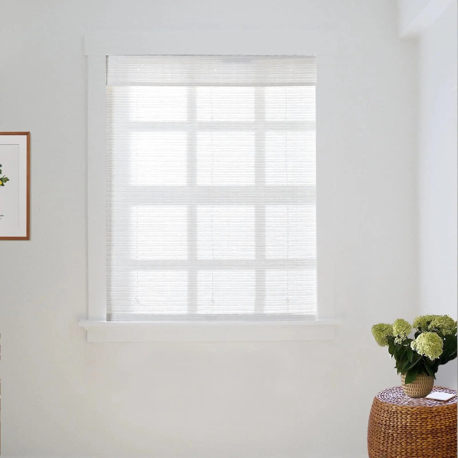 Natural Paper Bamboo Woven Shade - Snow White