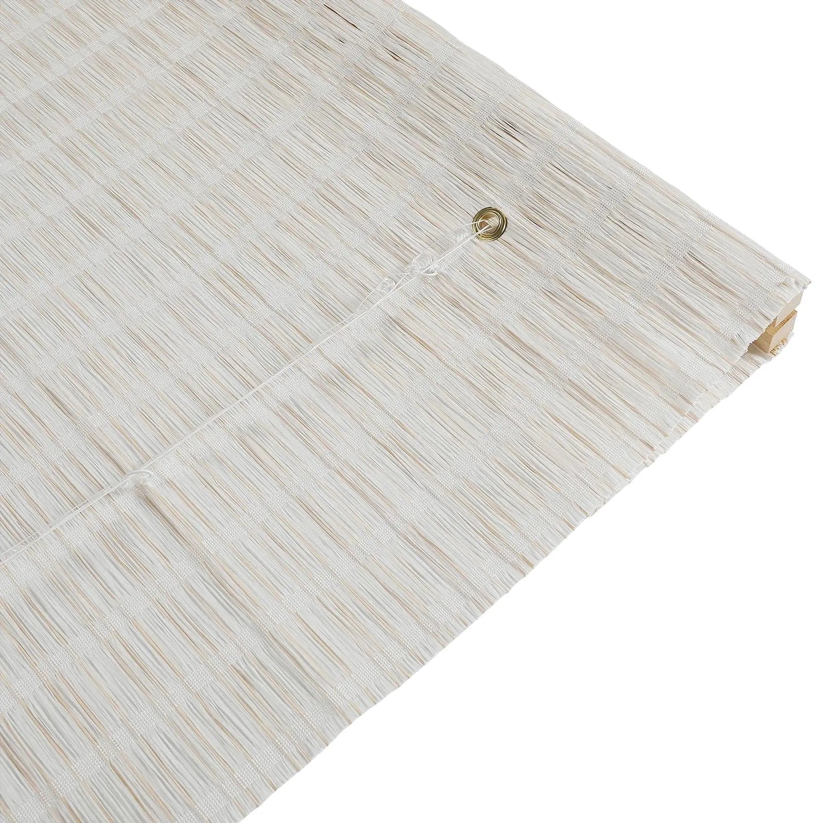 Natural Paper Bamboo Woven Shade - Snow White