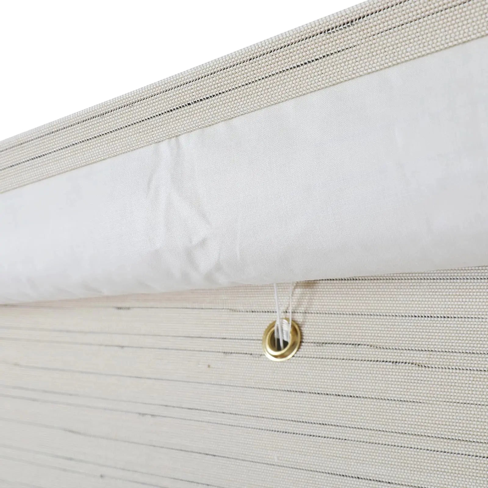 Natural Flax Bamboo Woven Shade - Pearl White