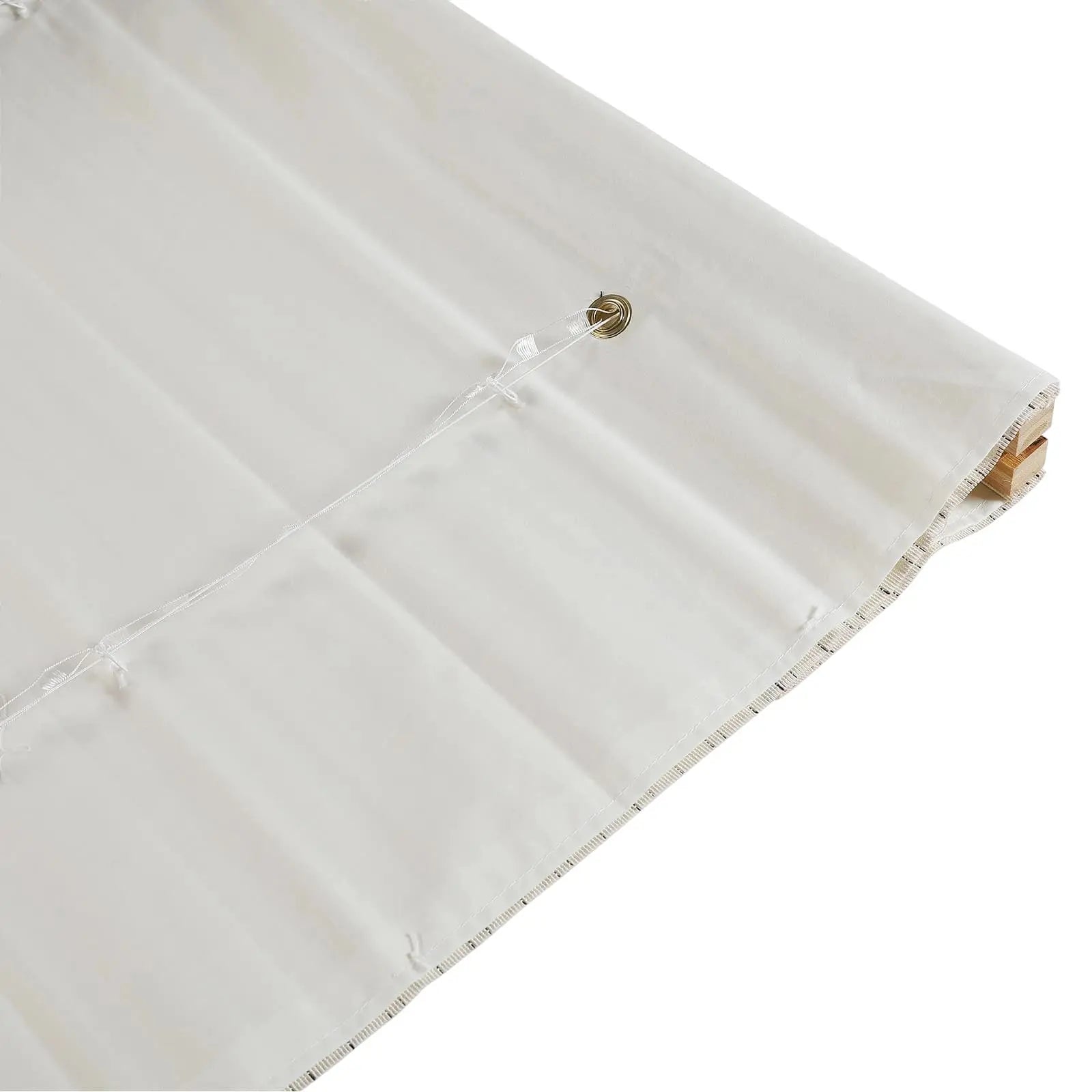 Natural Flax Bamboo Woven Shade - Pearl White