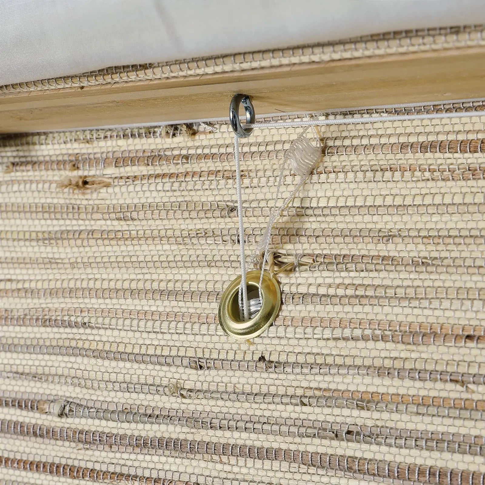 Natural Ramie Bamboo Woven Shade - Beige Brown