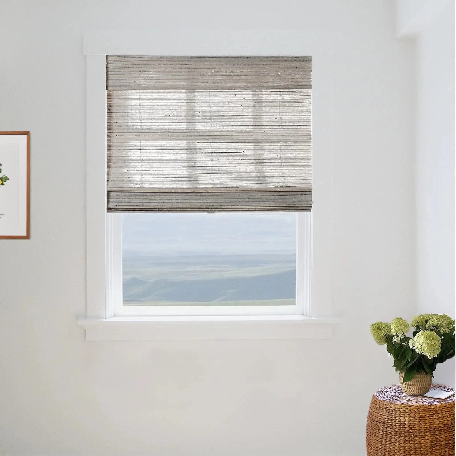 Natural Paper Bamboo Woven Shade - Light Tan