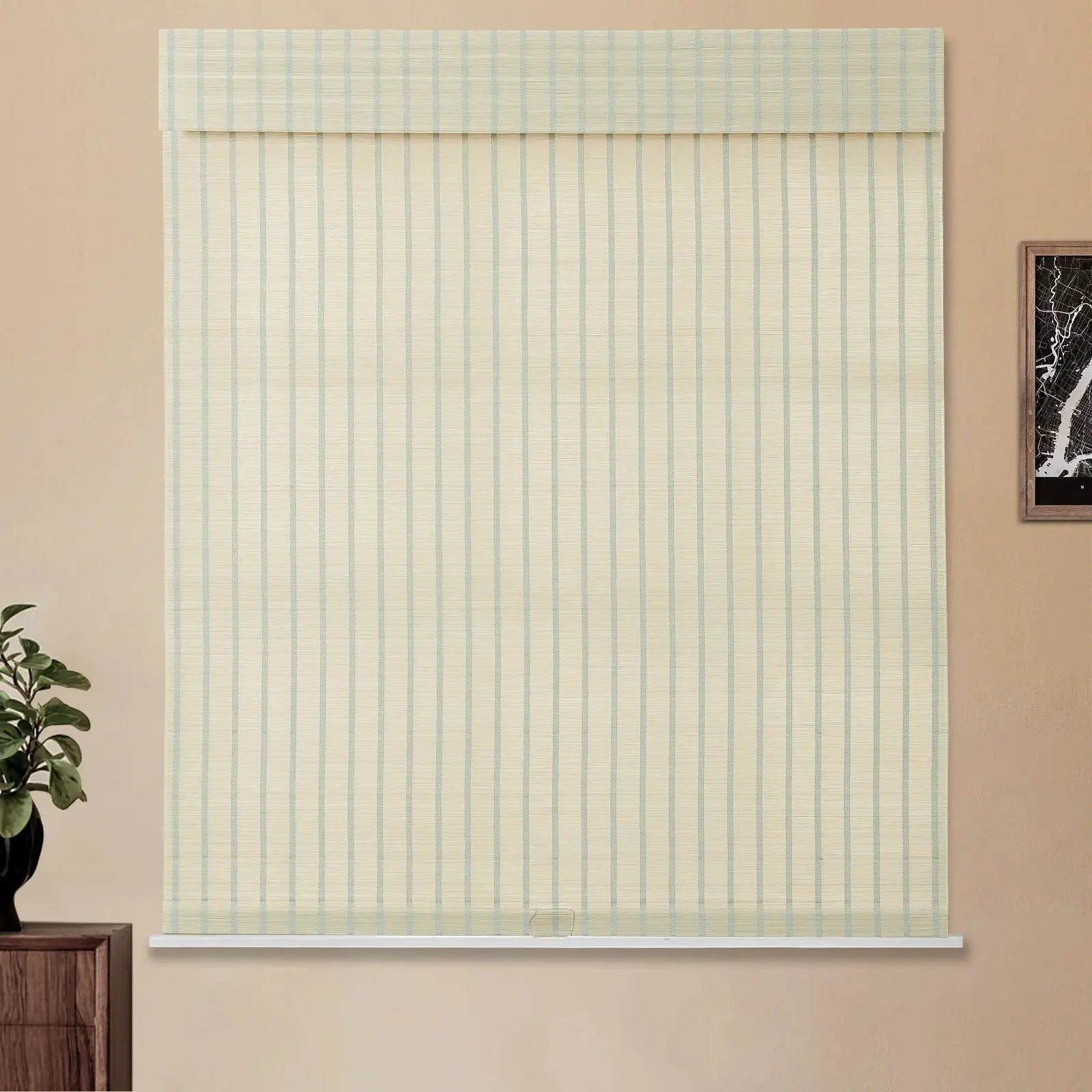 Sybil Bamboo Roman Shade - Natural