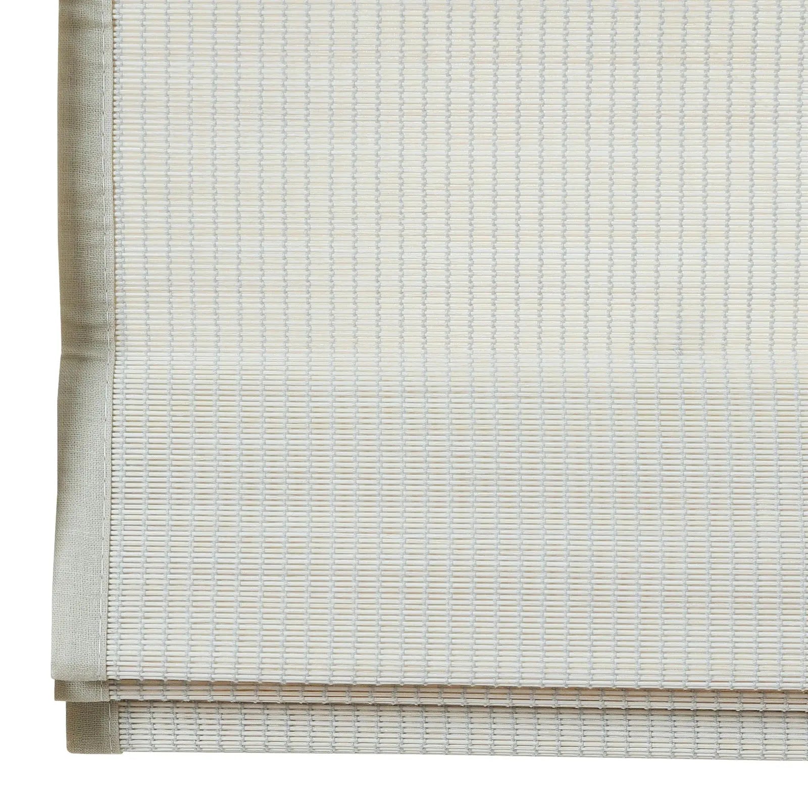 Sybil Bamboo Roman Shade - Birch White