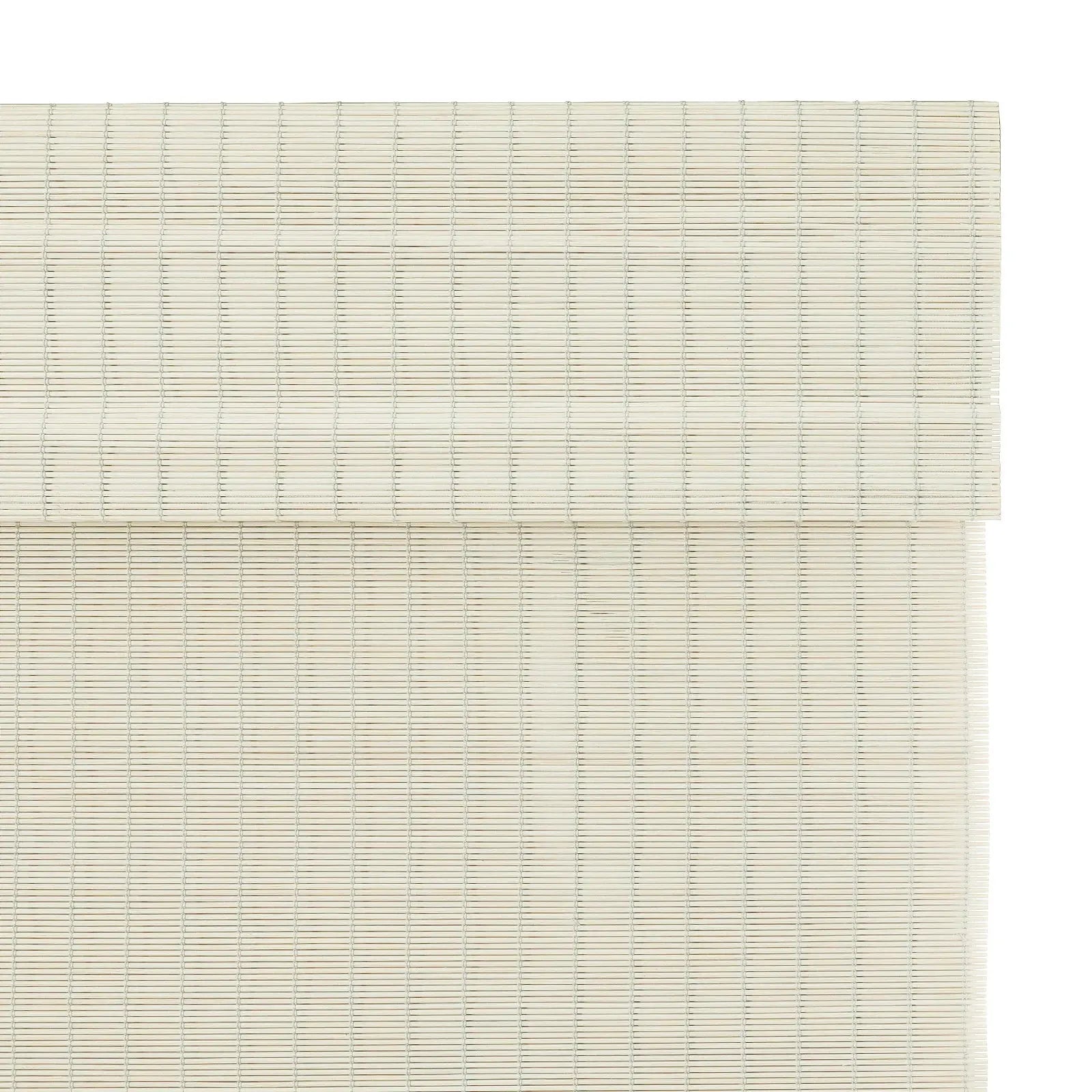 Sybil Bamboo Roman Shade - Ivory White