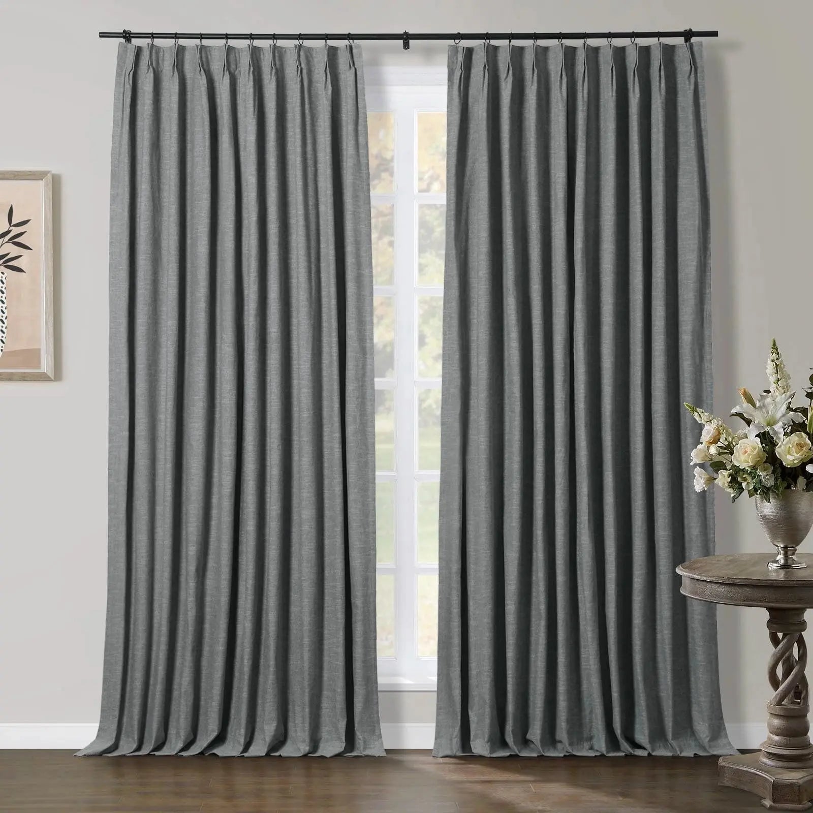 Jawara Luxury Linen Cotton Curtain Pleated SLIDINGCURTAIN