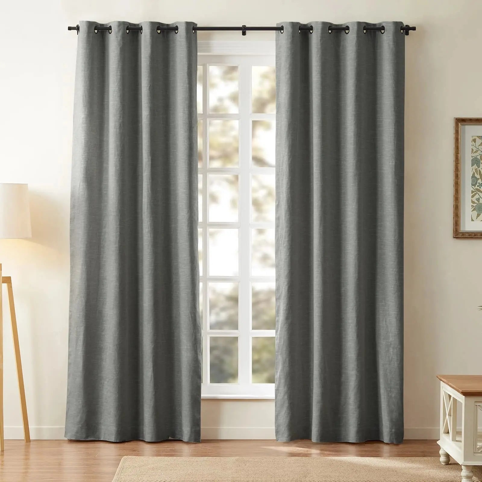 Jawara Luxury Linen Cotton Curtain Grommet SLIDINGCURTAIN