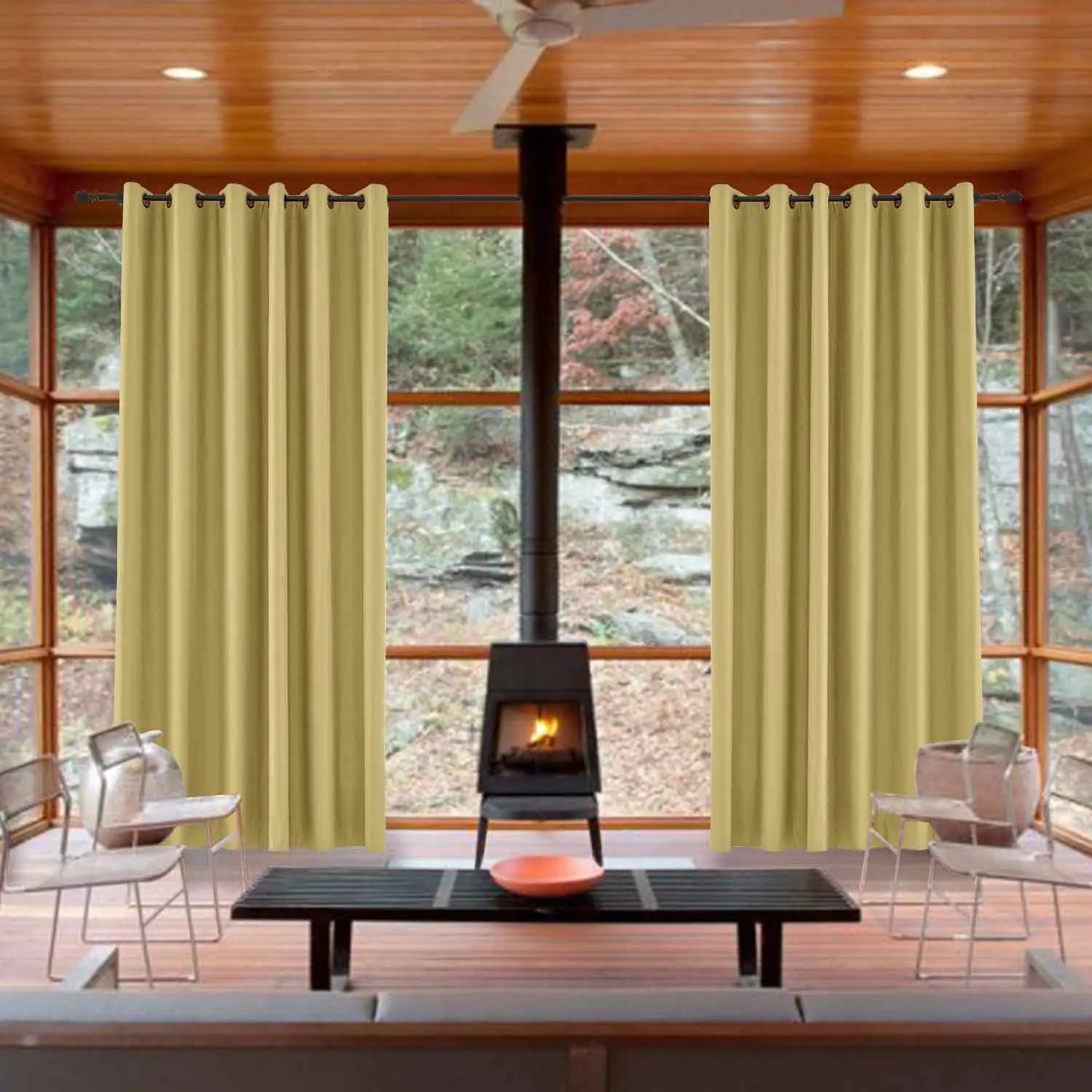 Saba Absolute Blackout Thermal Curtain with Foam Coated Pleated