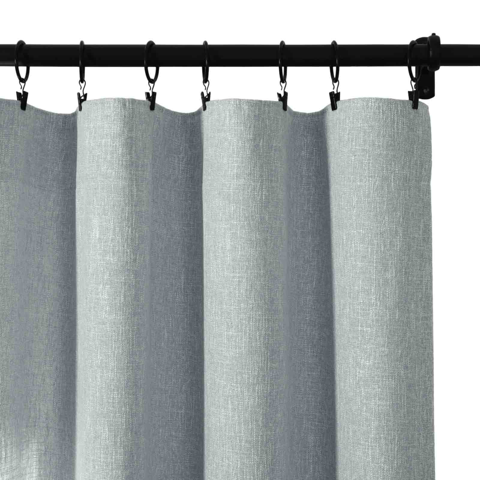 Sarai Textured Metallic Cotton Blend Curtain Soft Top