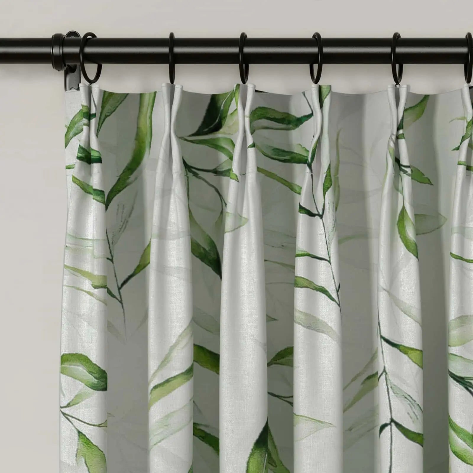 Holly Floral Pattern Boho Style Curtain Pleated SLIDINGCURTAIN