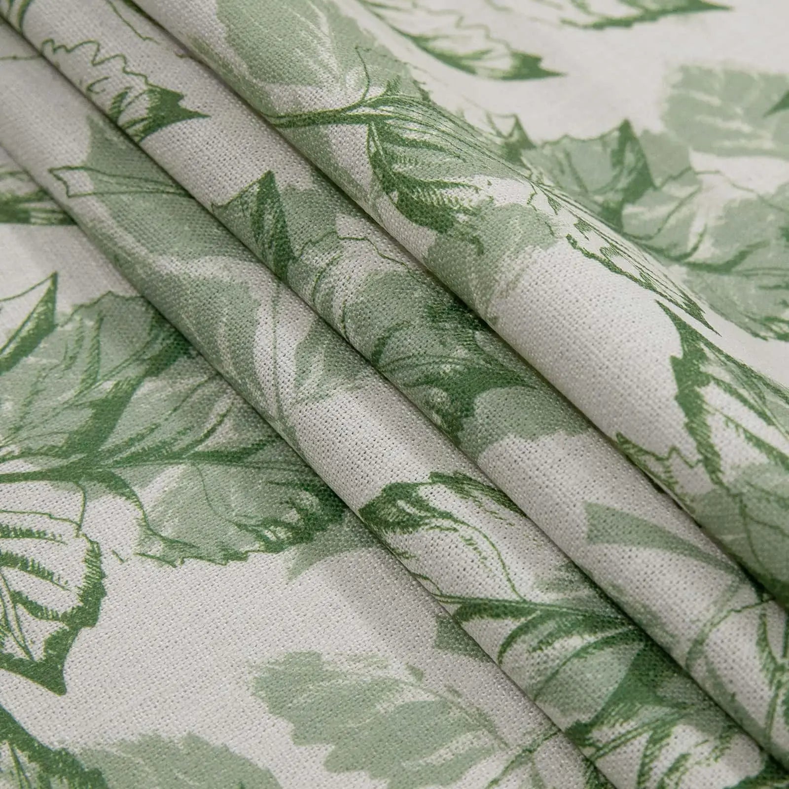 Holly Botanical Serenity Patterned Boho Curtains Pleated