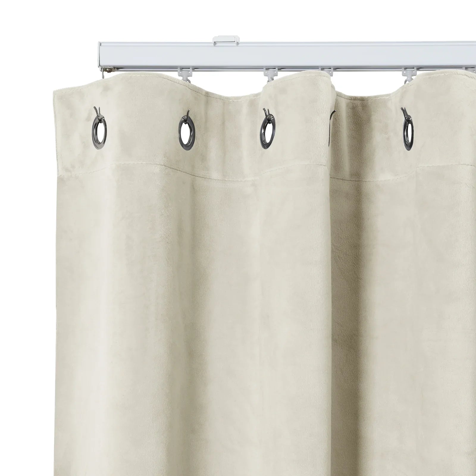 Gene 100% Blackout Soundproof Curtain Grommet with Track Kit