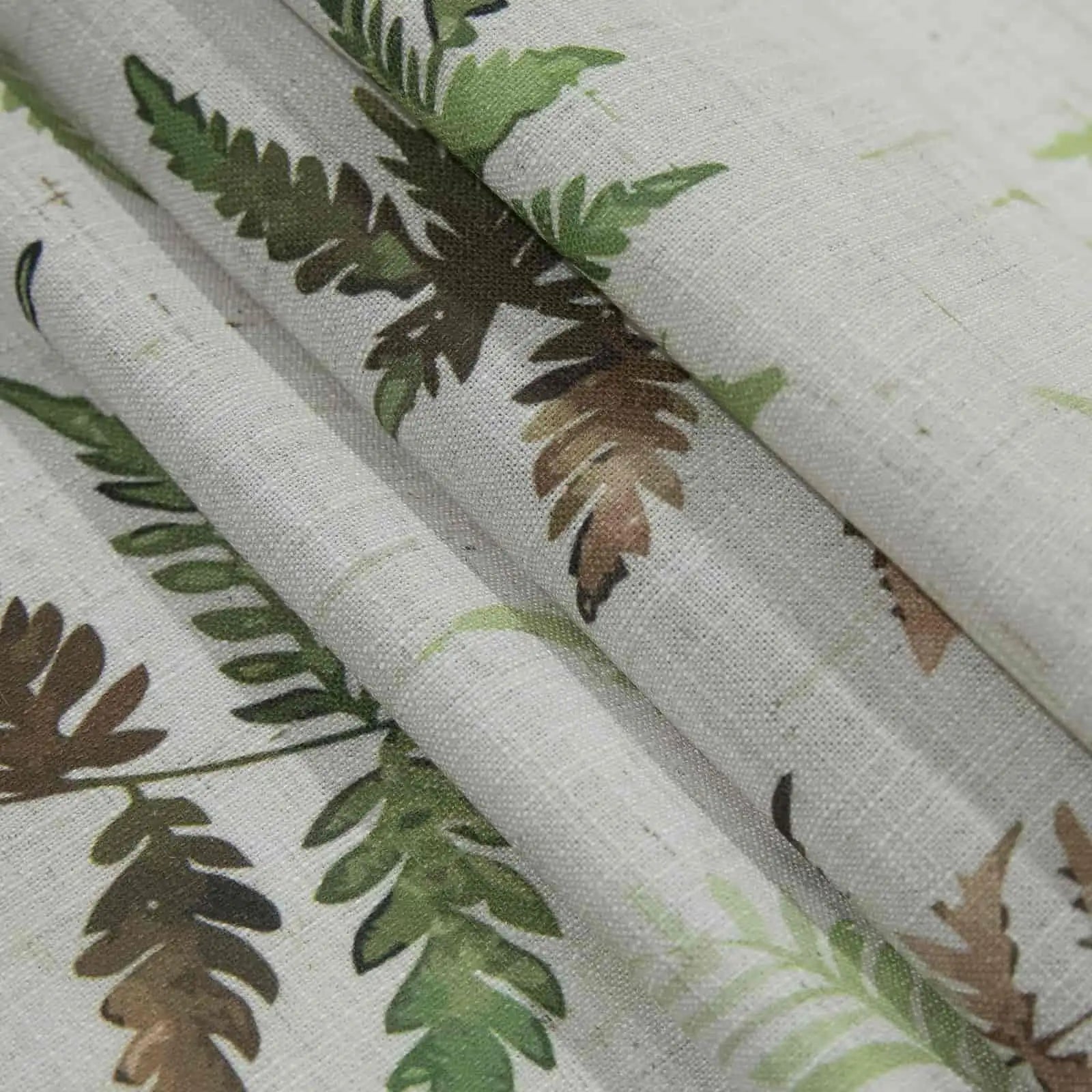 Holly Botanical Serenity Patterned Boho Curtains Pleated