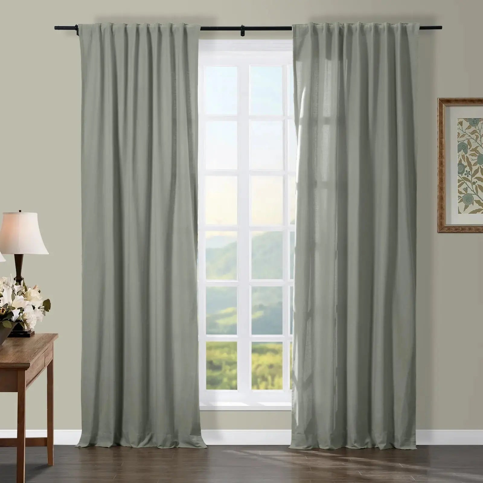 Broad 100% Cotton Plain Weave Curtain Soft Top SLIDINGCURTAIN