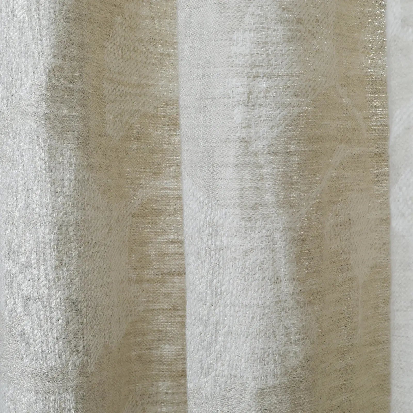 Lance 100% Linen Jacquard Curtain Pleated