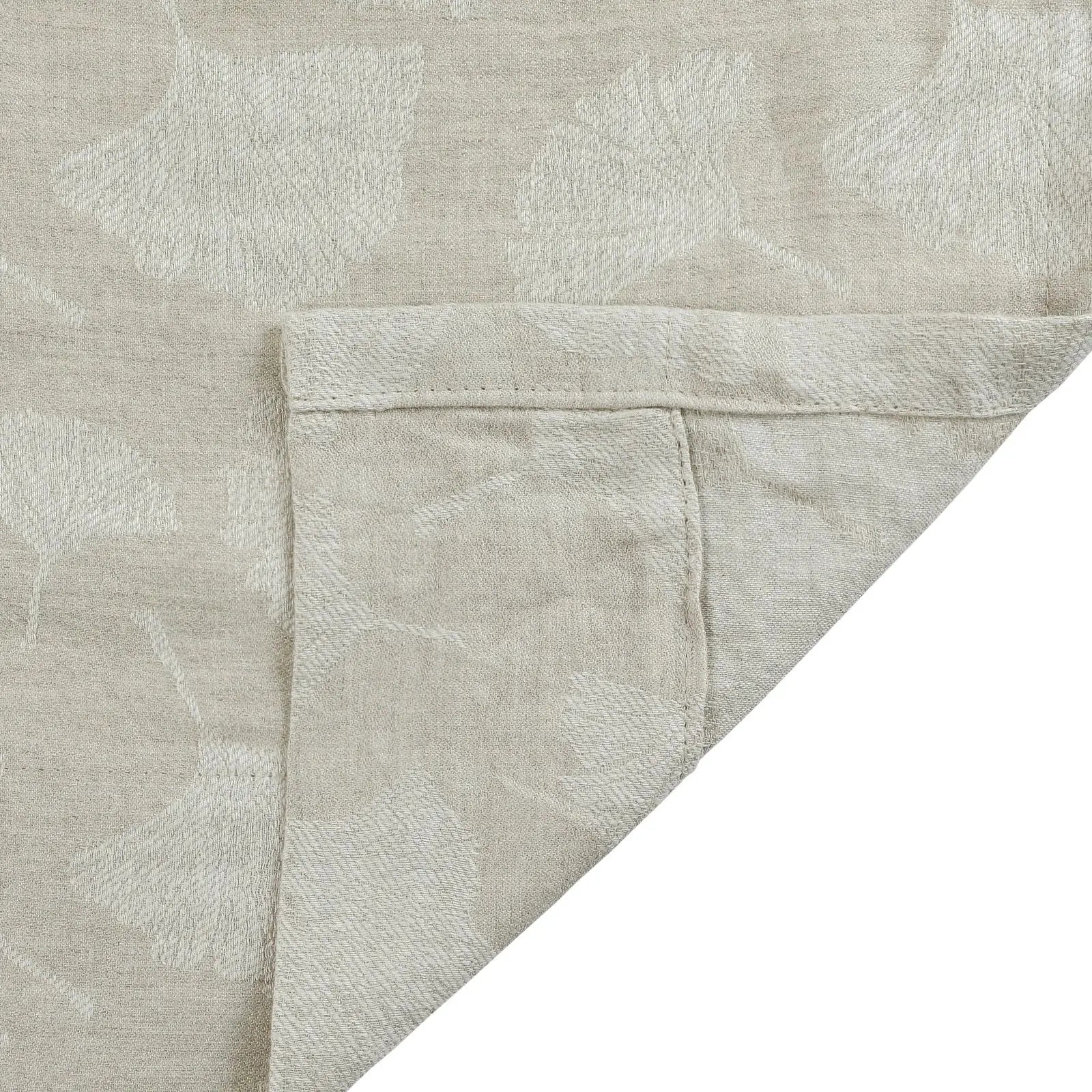 Lance 100% Linen Jacquard Curtain Pleated