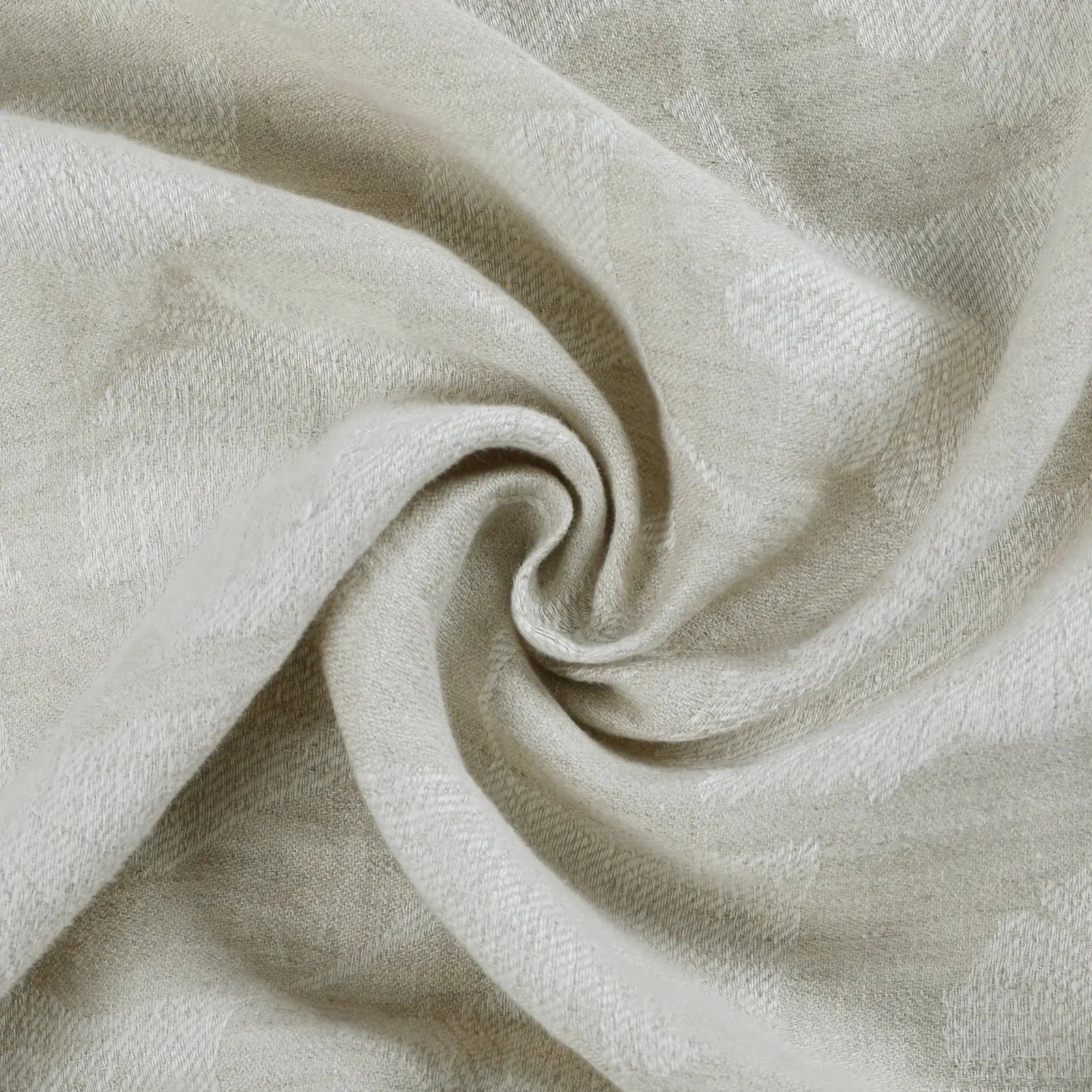 Lance 100% Linen Jacquard Curtain Pleated