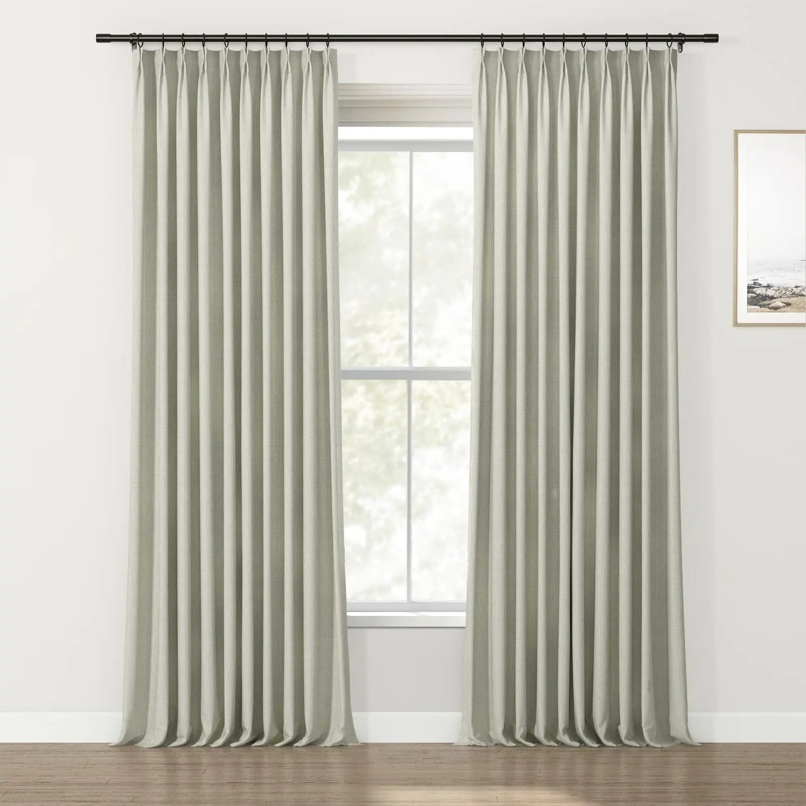 Lydia Mesh Jacquard Curtain Pleated SLIDINGCURTAIN