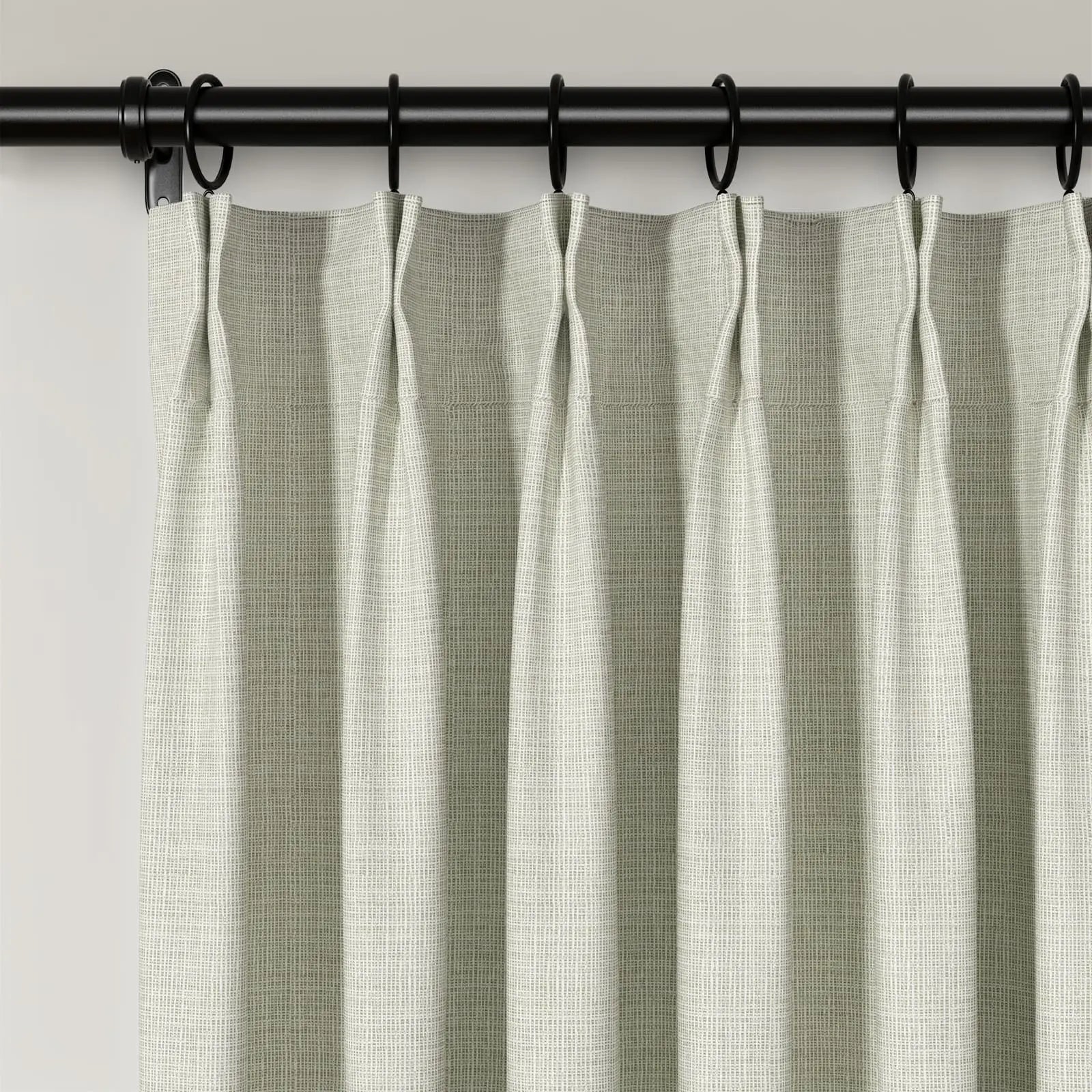 Lydia Mesh Jacquard Curtain Pleated