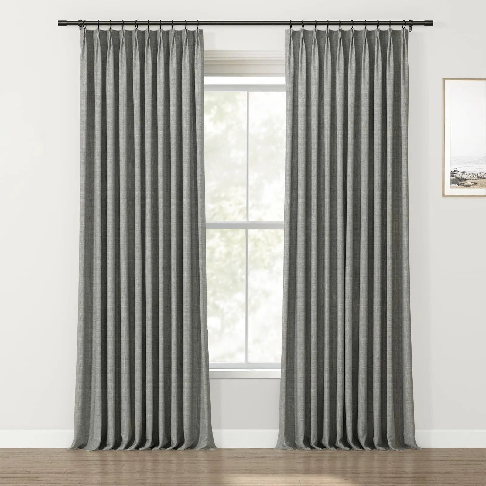 Lydia Mesh Jacquard Curtain Pleated SLIDINGCURTAIN