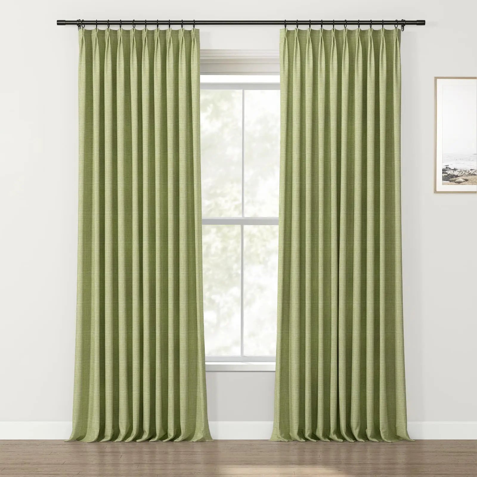 Lydia Mesh Jacquard Curtain Pleated SLIDINGCURTAIN