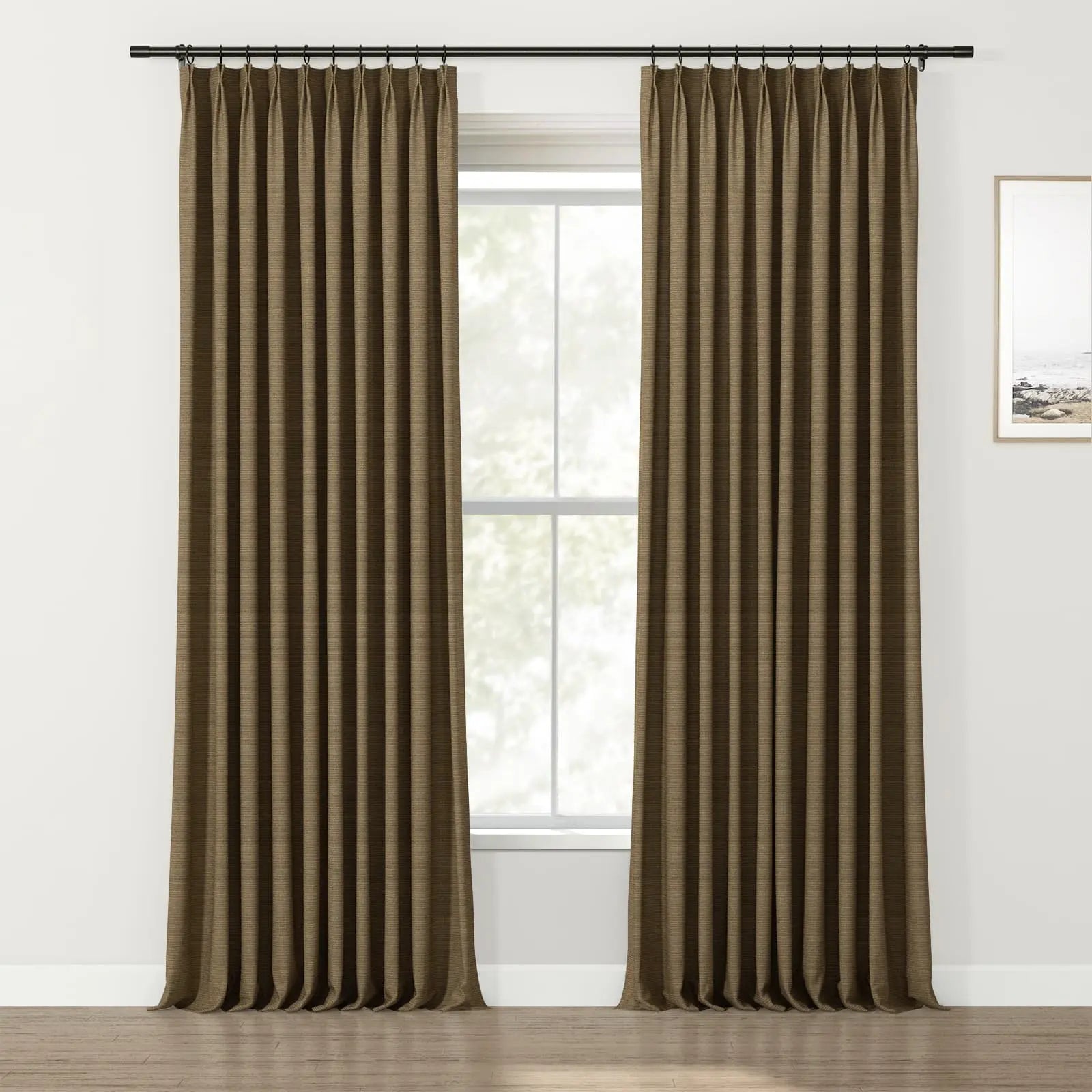 Lydia Mesh Jacquard Curtain Pleated SLIDINGCURTAIN