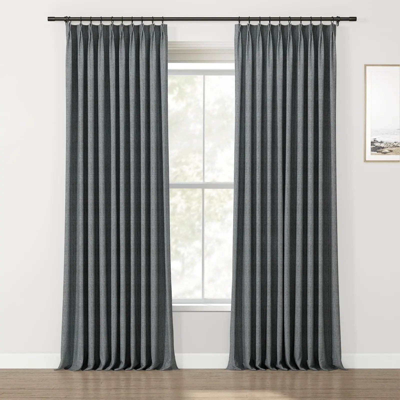 Lydia Mesh Jacquard Curtain Pleated SLIDINGCURTAIN