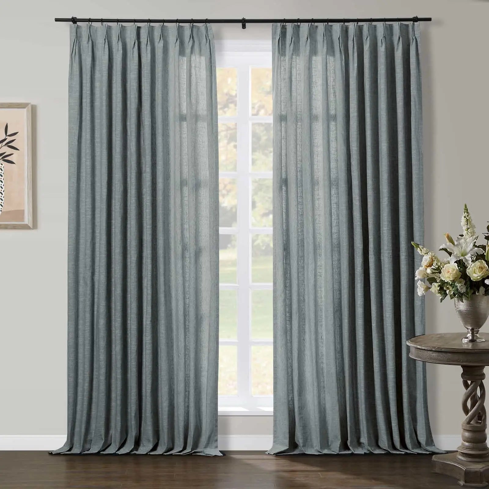 Jawara Luxury Linen Cotton Curtain Pleated