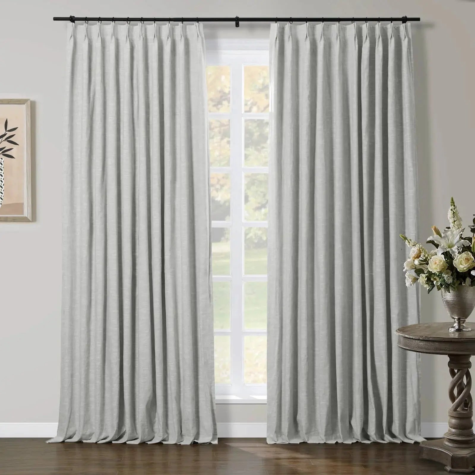 Jawara Luxury Linen Cotton Curtain Pleated -SLIDINGCURTAIN