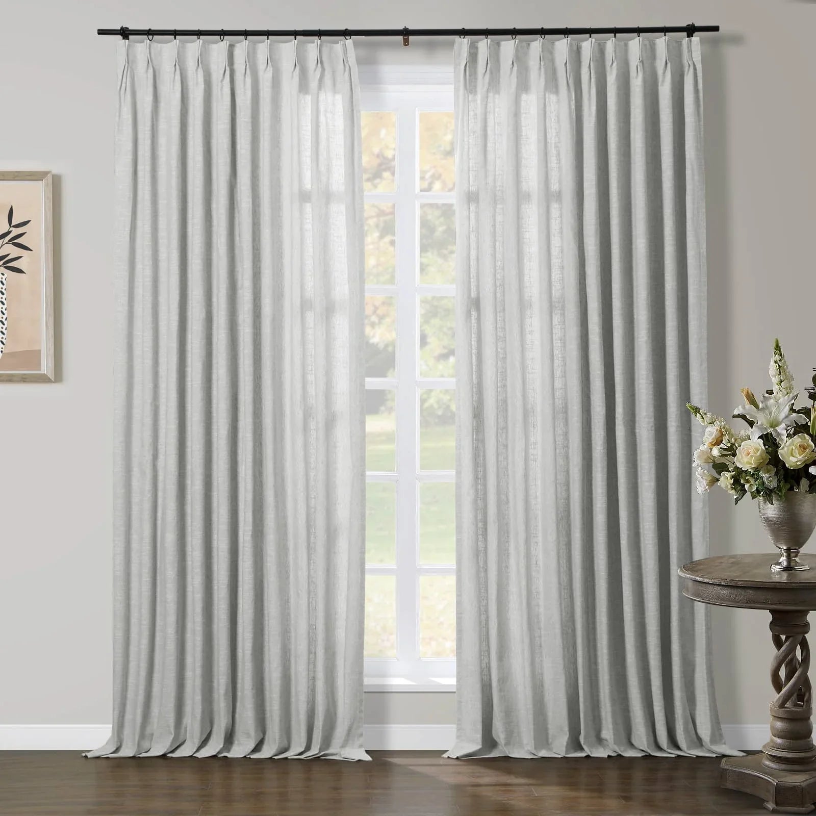 Jawara Luxury Linen Cotton Curtain Pleated