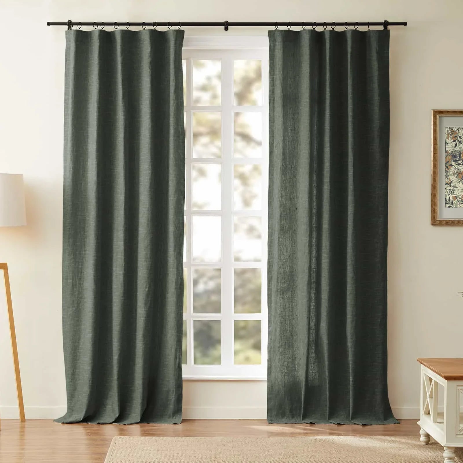 Jawara Luxury Linen Cotton Curtain Soft Top -SLIDINGCURTAIN