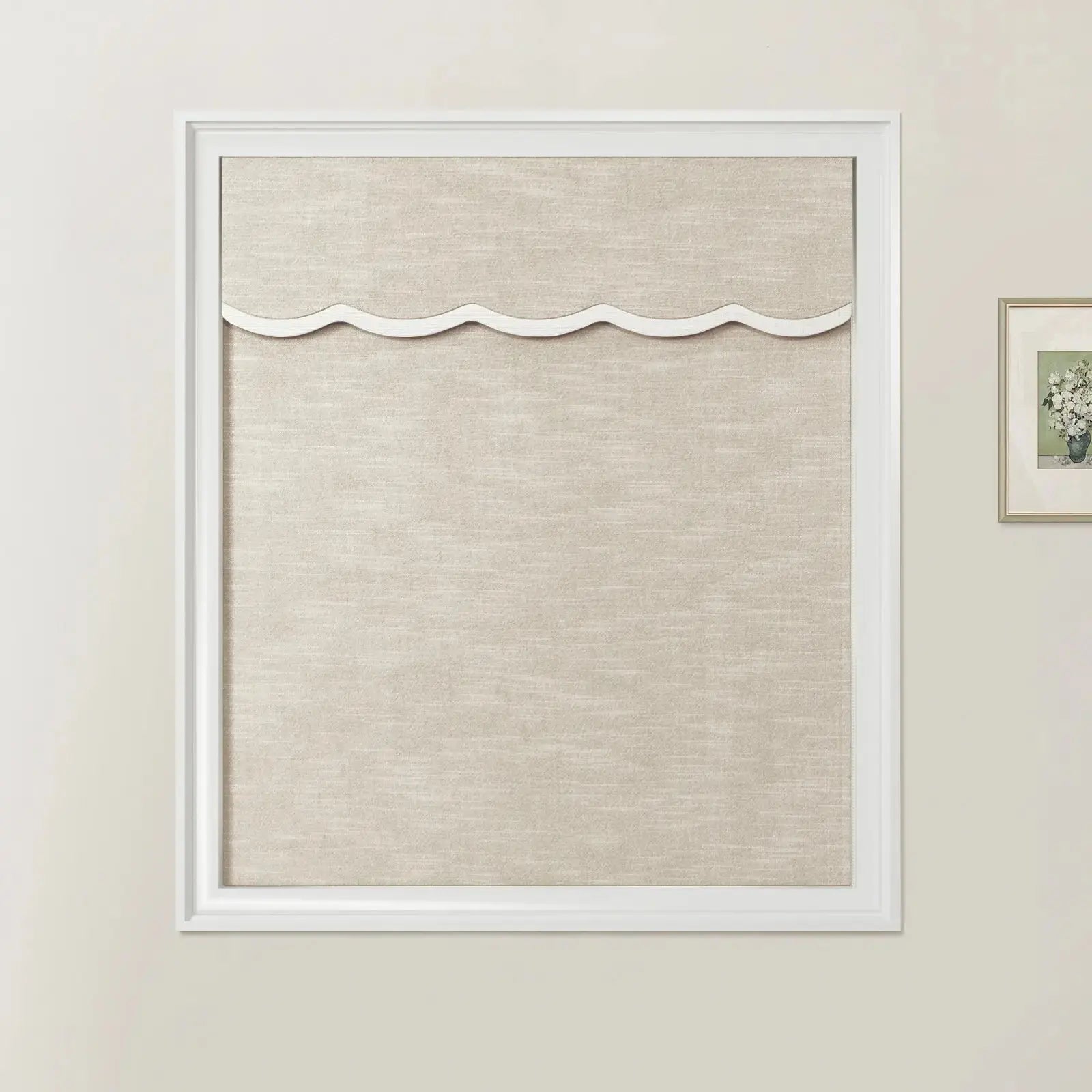 Jawara Linen Cotton Valanced Day Night Roman Shade Cord Lift