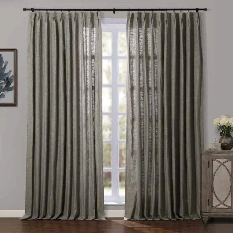 Jawara Luxury Linen Cotton Curtain Pleated