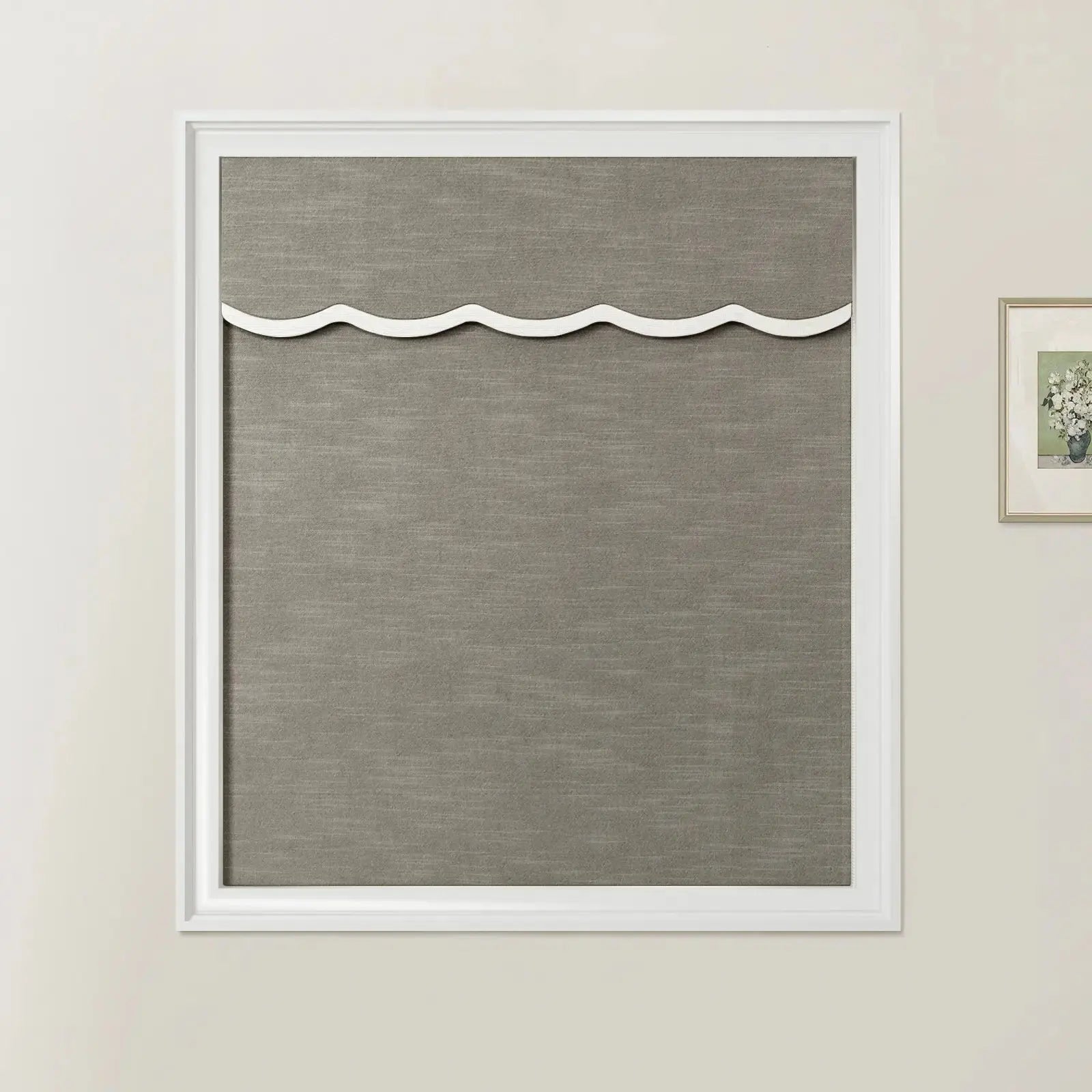 Jawara Linen Cotton Valanced Day Night Roman Shade Cord Lift