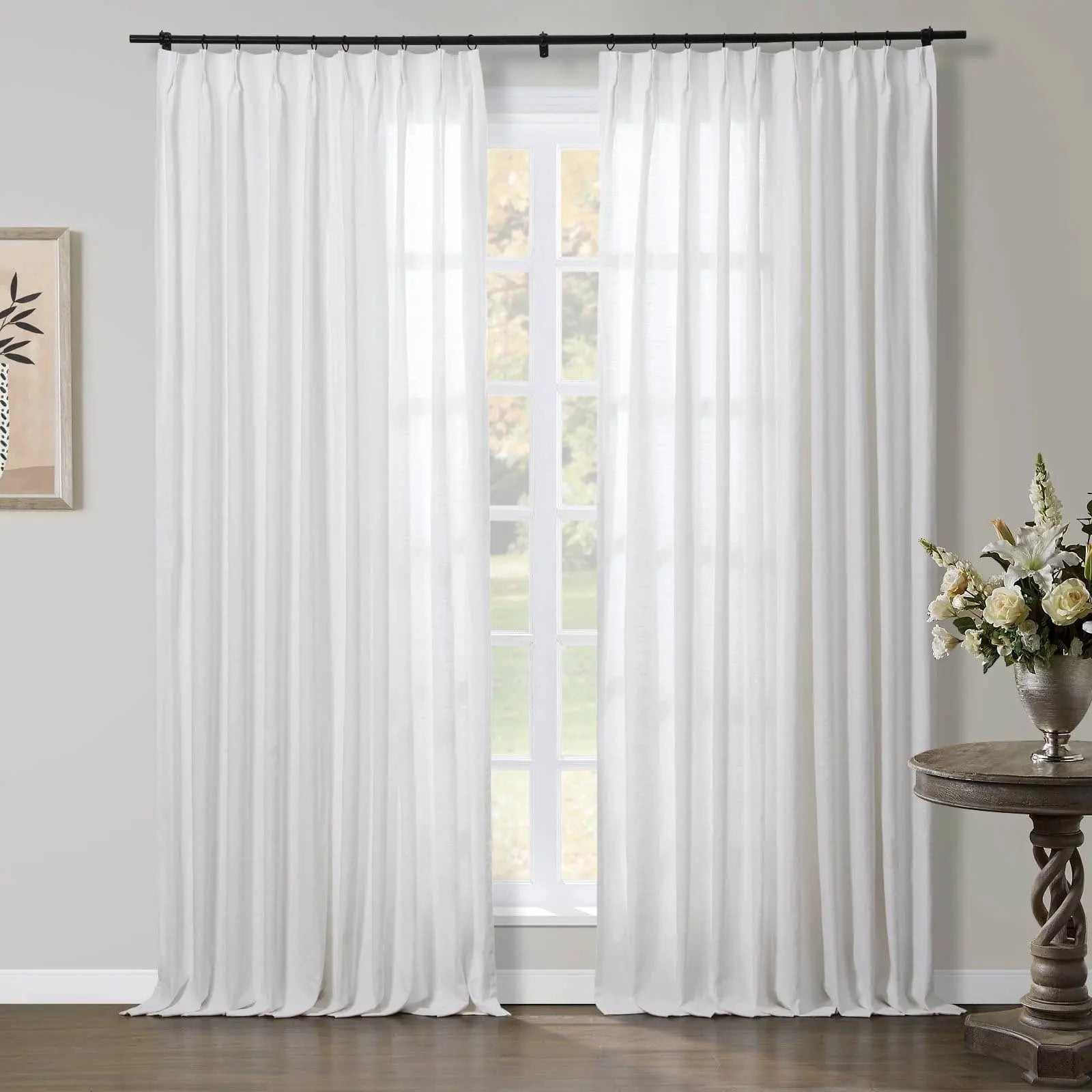 Jawara Luxury Linen Cotton Curtain Pleated SLIDINGCURTAIN