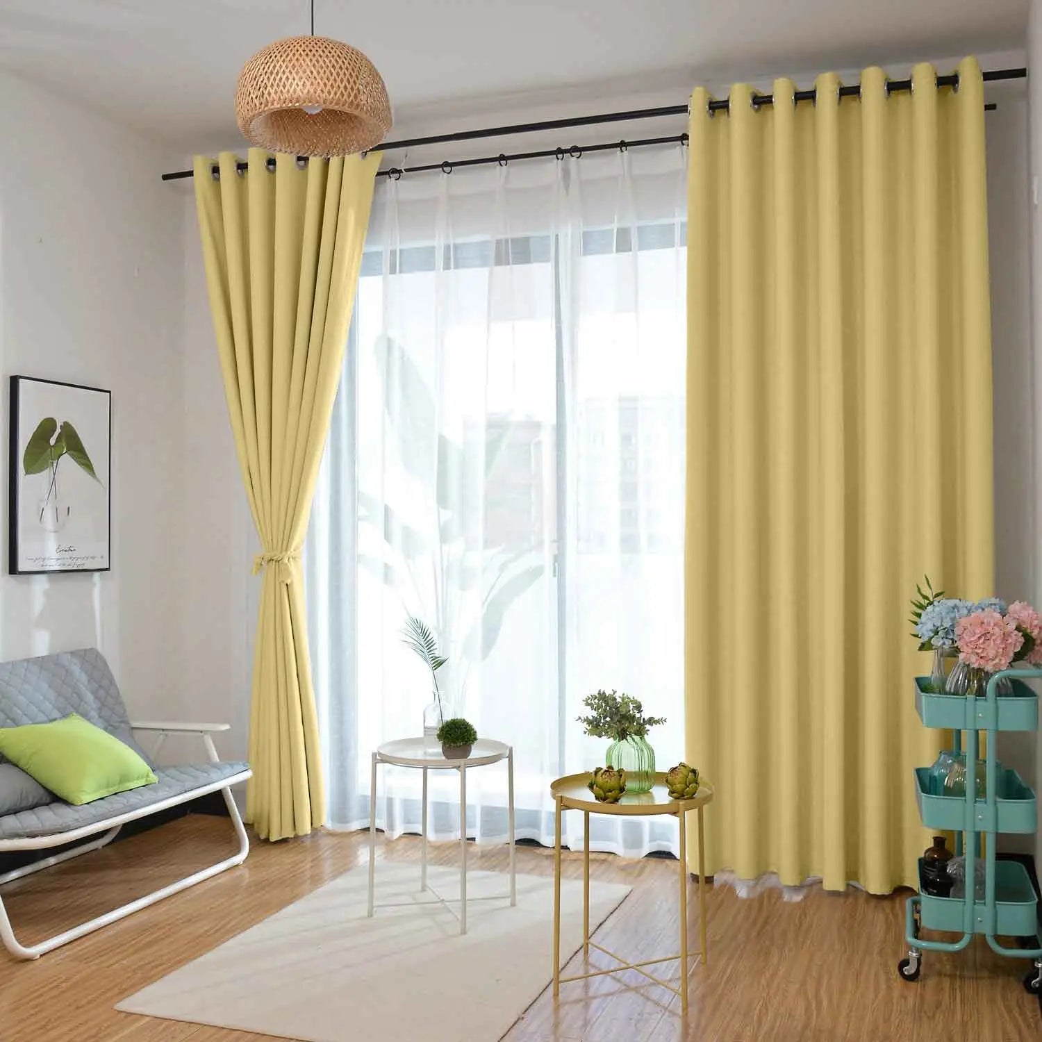 Saba Absolute Blackout Thermal Curtain with Foam Coated Pleated