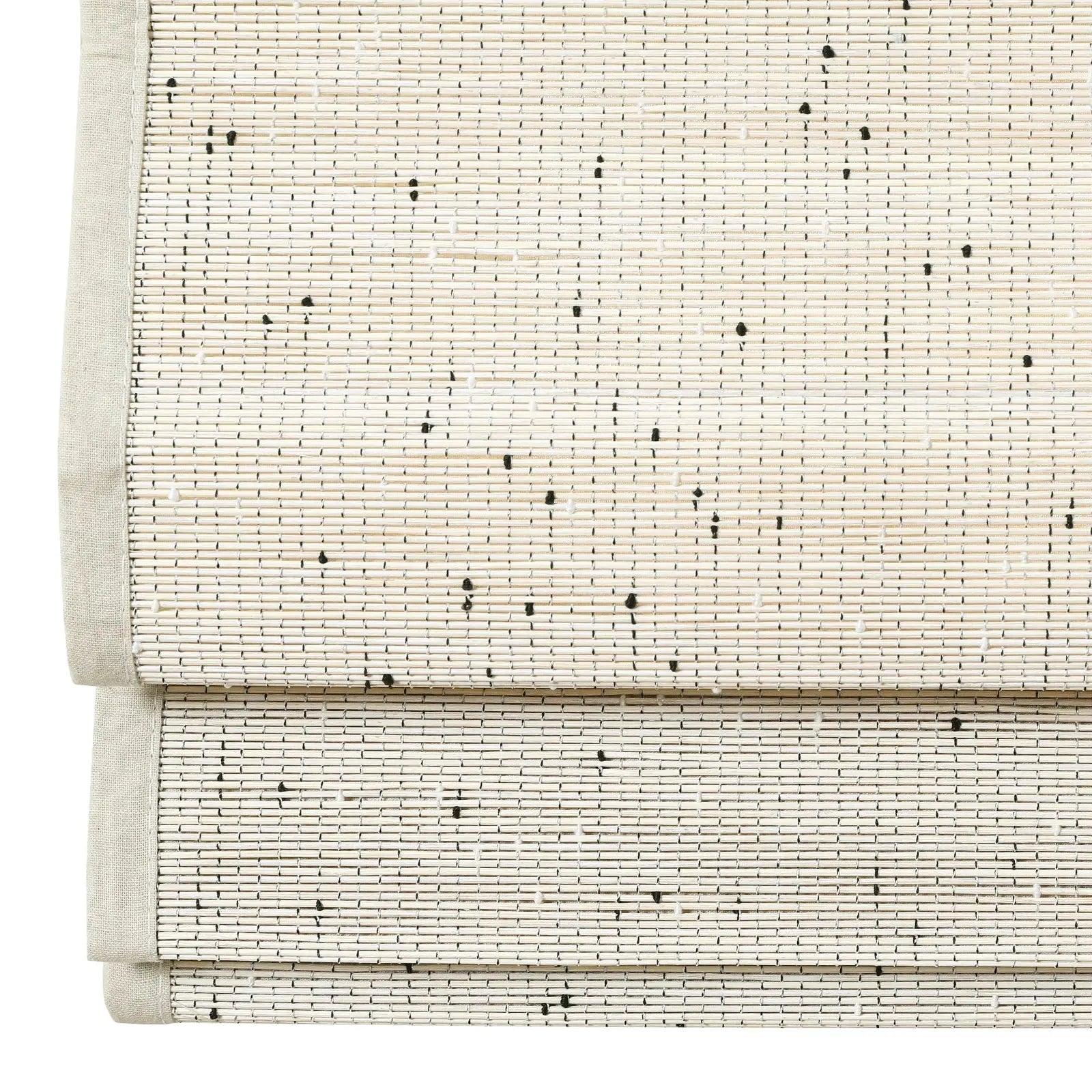 Sybil Bamboo Roman Shade- Winter White