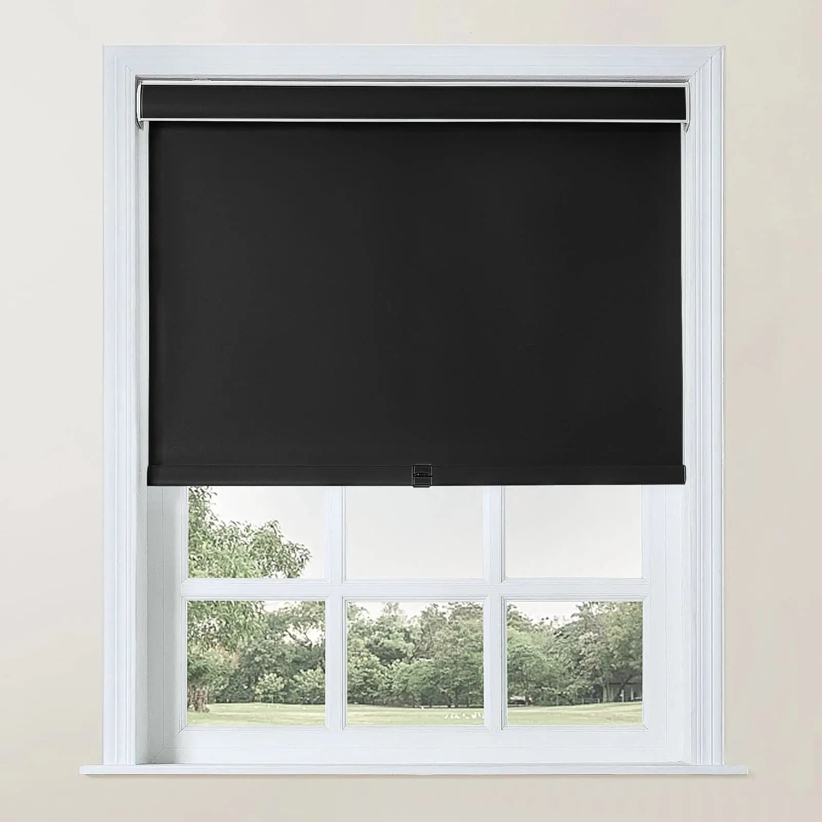 Alvin Waterproof Blackout Cordless Roller Shades -SLIDINGCURTAIN