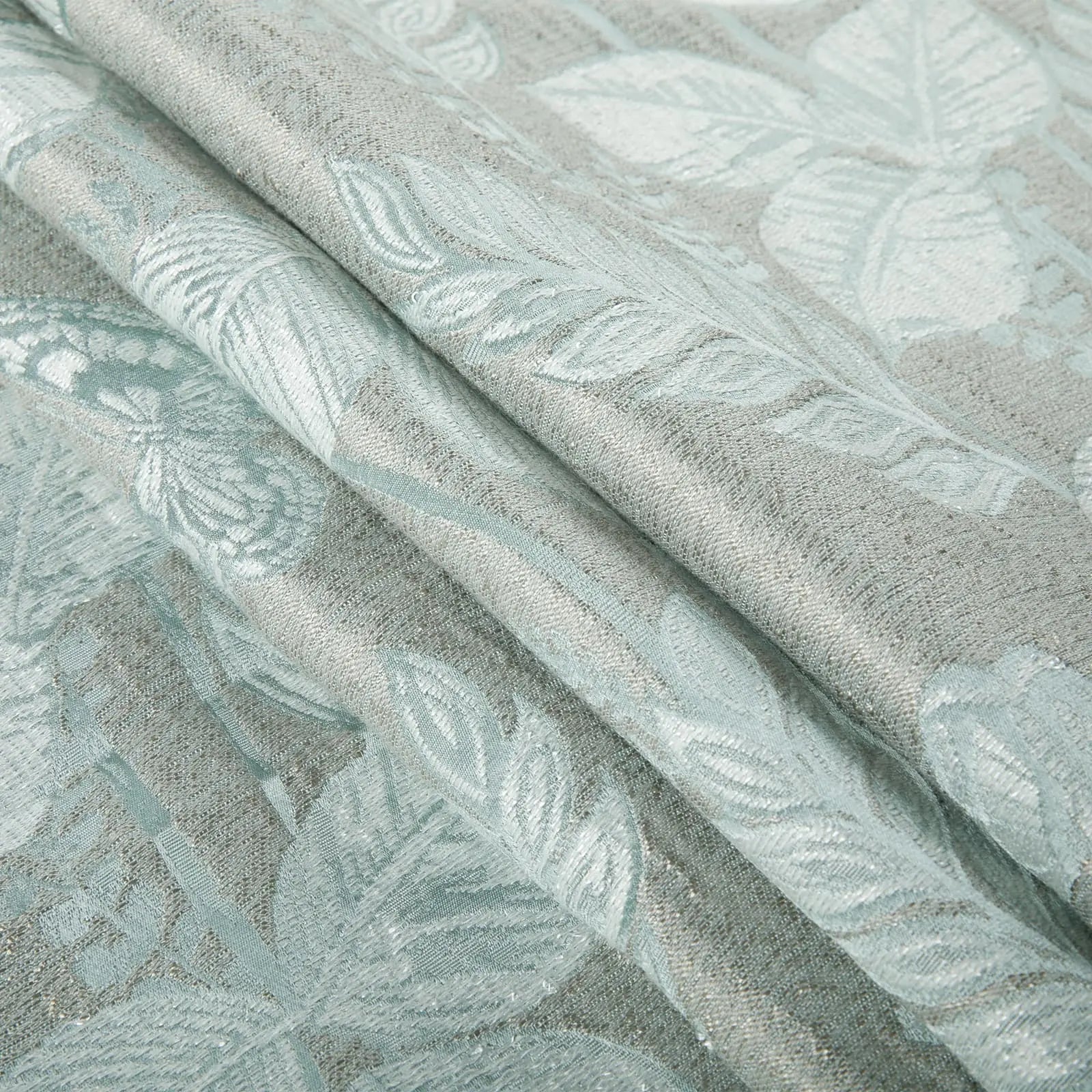 Lydia Foliage Jacquard Curtain Pleated