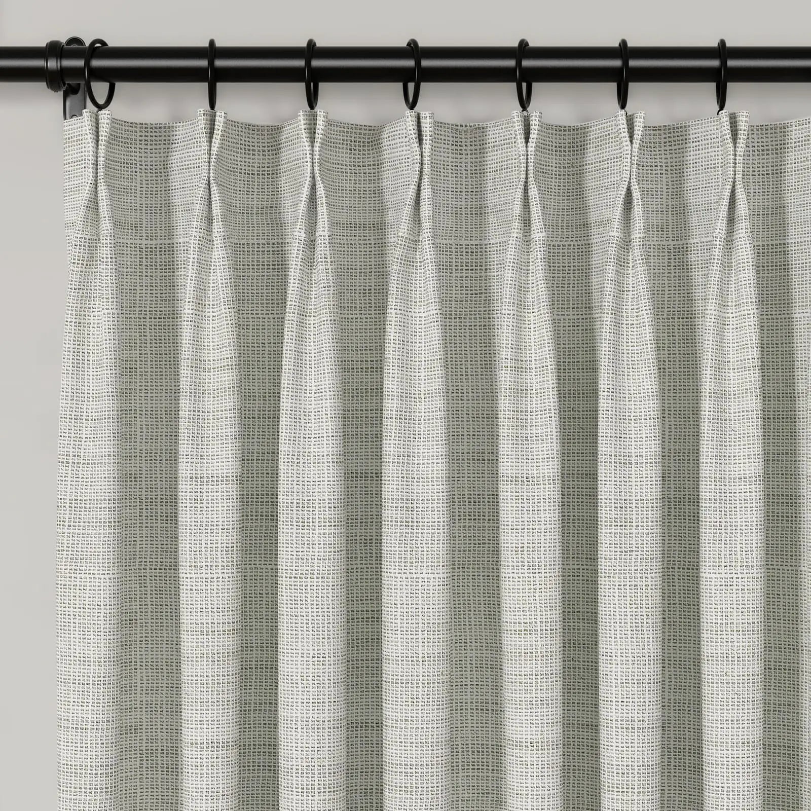 Lydia Lattice Jacquard Curtain Pleated